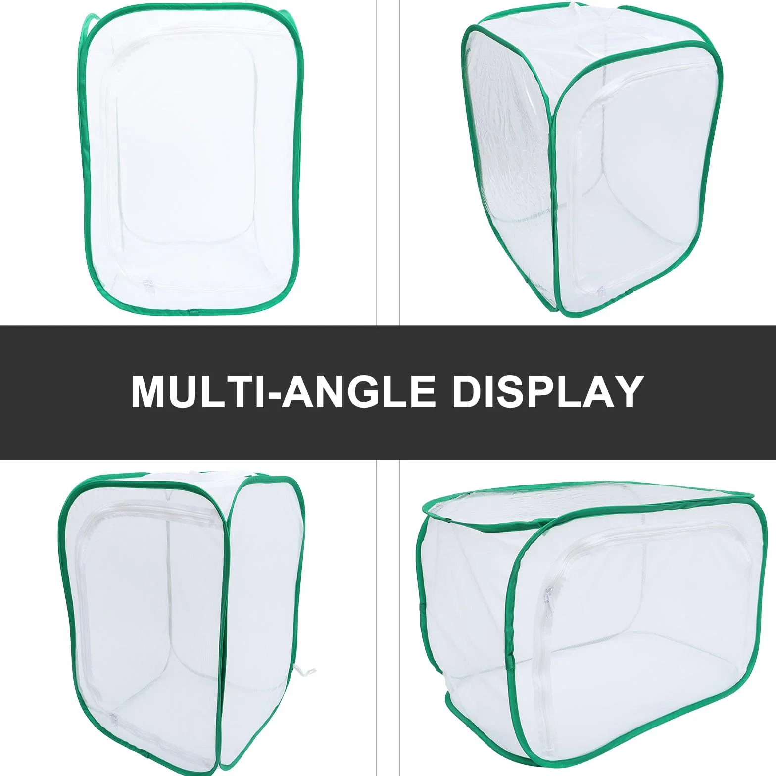 Jaula Plegable para Mariposas 40x40x60 Cm Malla Transpirable para Incubadora de Plantas y Hábitat Insectos, Caja Protectora para Mascotas y Cultivo de Plántulas