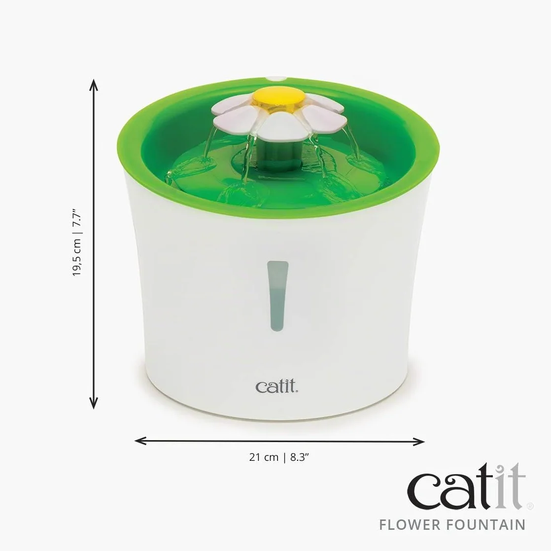 Catit 43742W Bebedero Fuente Flor 3, 3 L