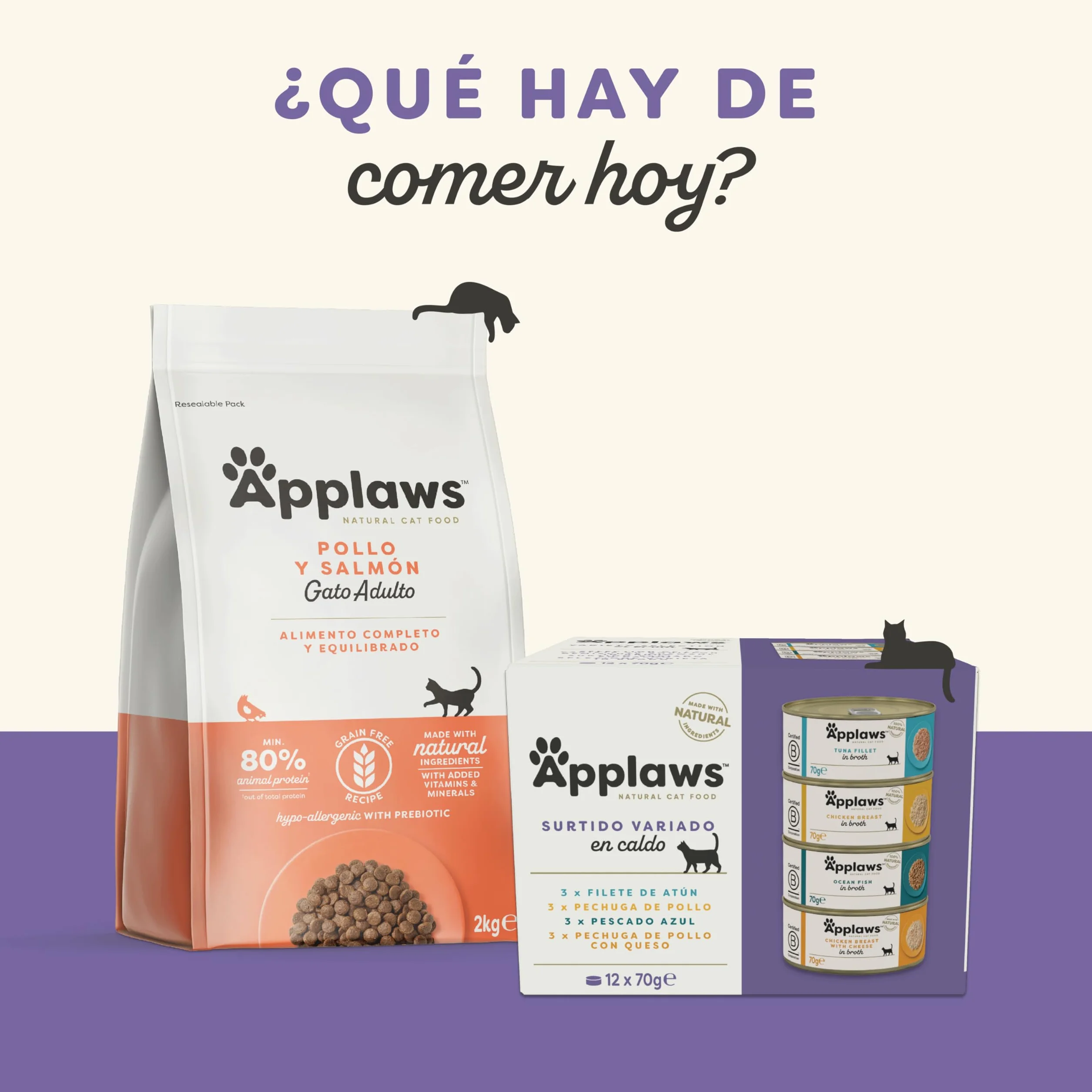 Applaws 100 % Natural cremoso lickable sin Cereales Snack para Gatos y Gatitos, Pack Variedad, 32 × 15 g Sobres