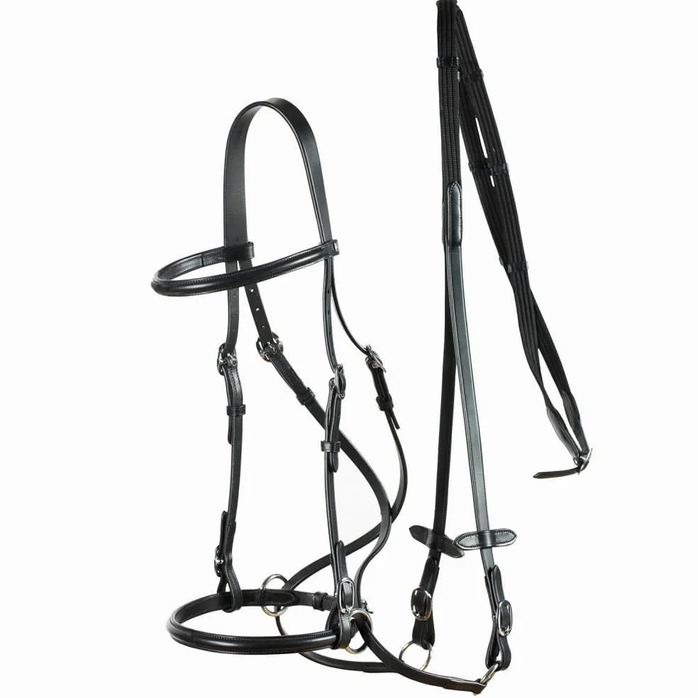 HORZE Cabezada sin Bocado, Negro, P