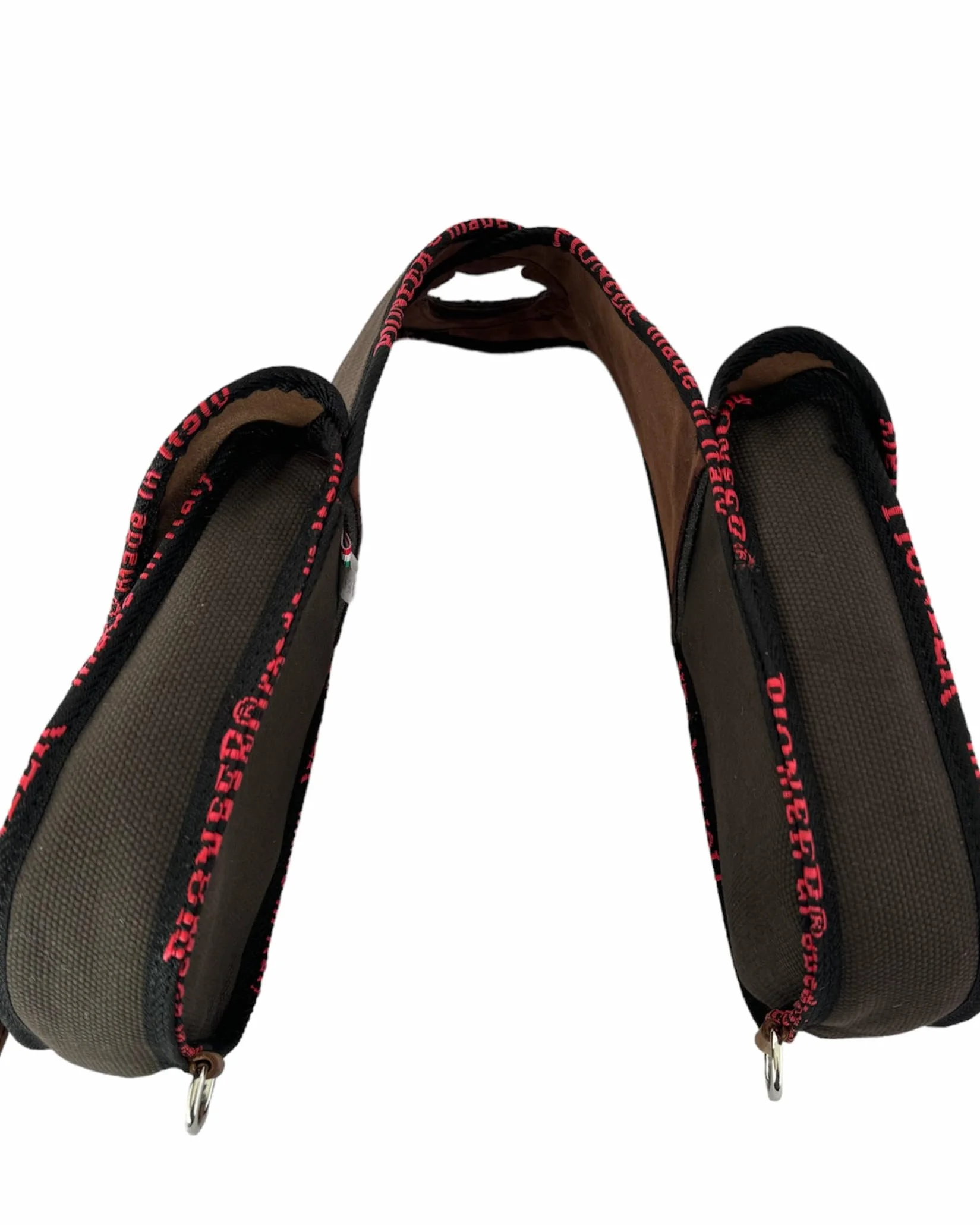 PIONEER Alforjas para Caballo de Piel - Diseño Frontal - Marrón
