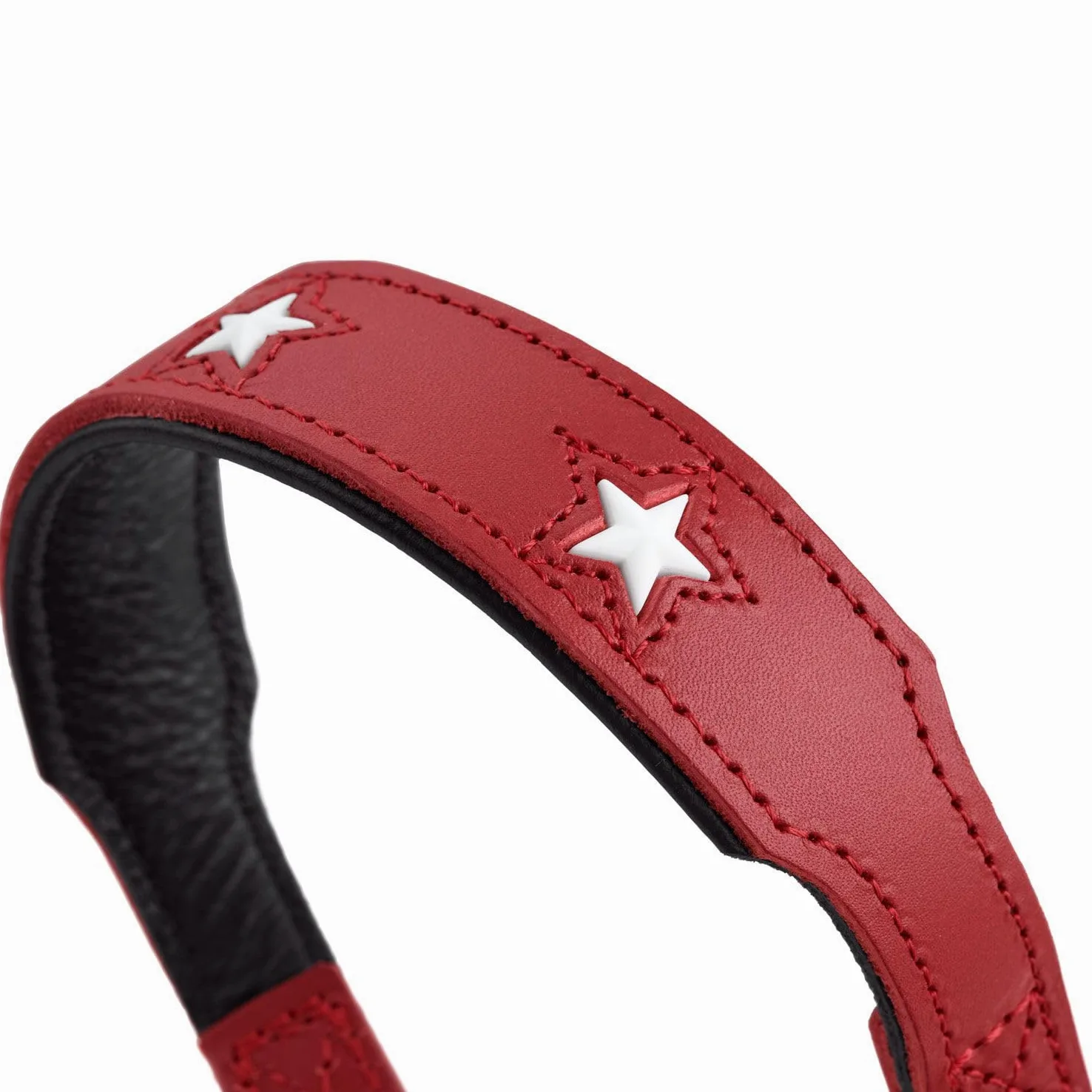 Hunter Magic Star Okoleather - Correa de Entrenamiento, Grande, Color Negro y Rojo