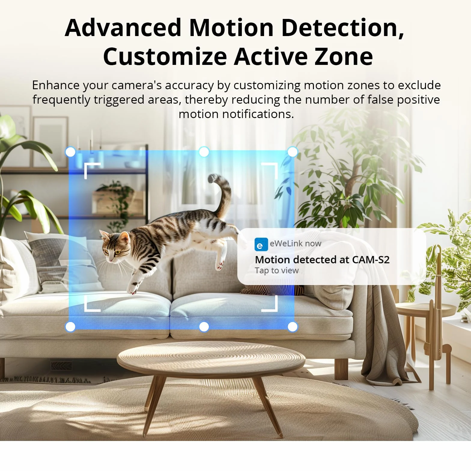 SONOFF CAM Slim Gen2 Cámara de Seguridad para Interiores, Cámara para Mascotas con Aplicación de Teléfono, Detección Humana (CAM-S2), Compatible con Alexa y Google Home