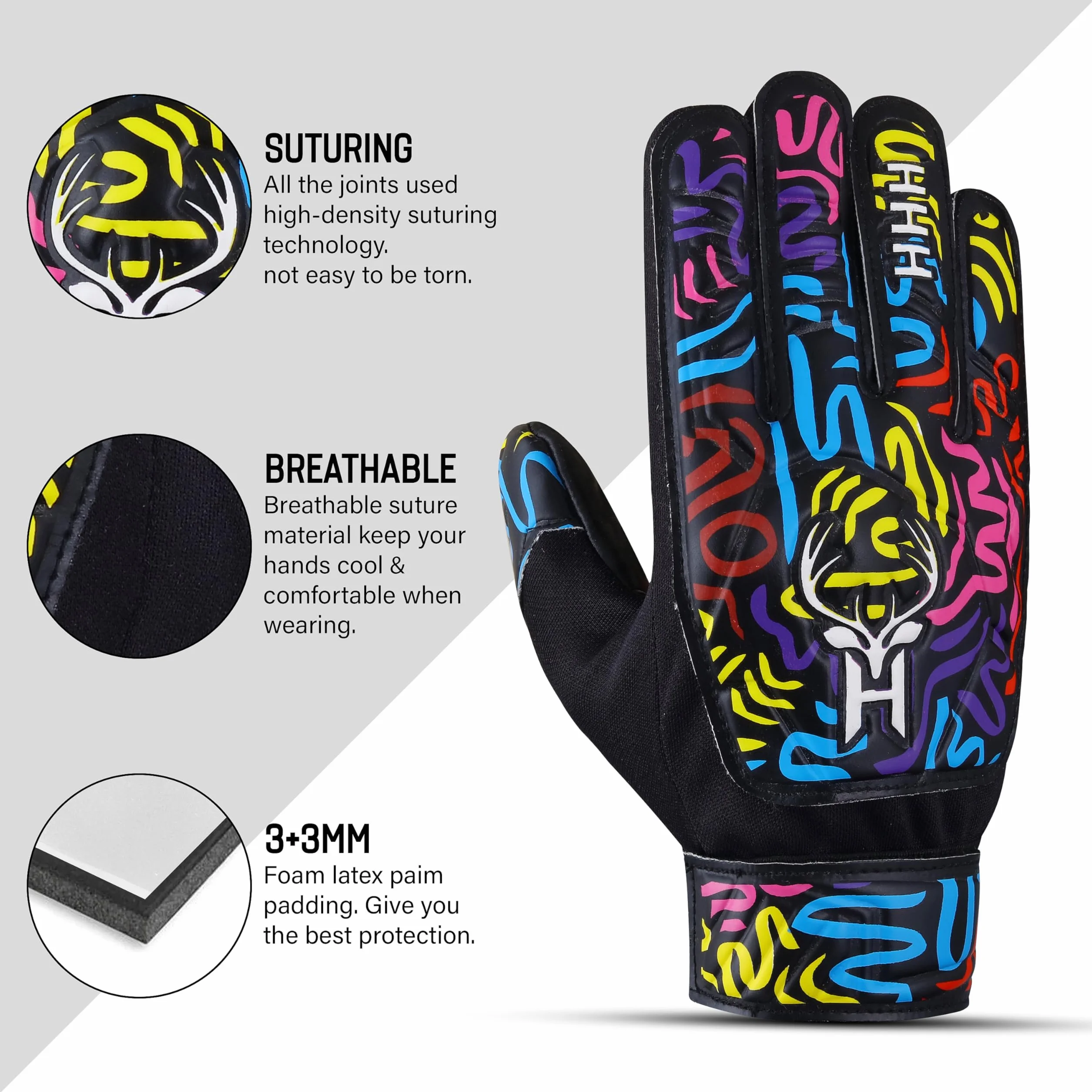 Guantes de Portero de Fútbol para Niños HHH