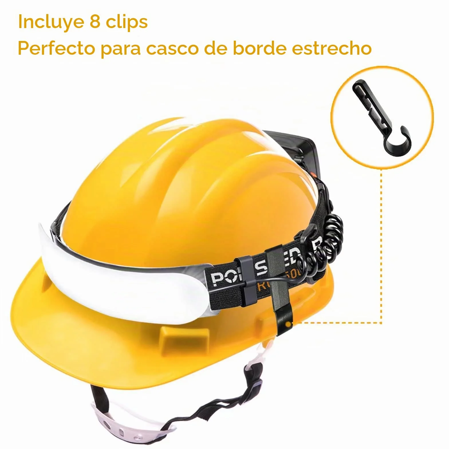 POKISEED Linterna Frontal LED Recargable 1500 Lúmenes USB-C 5000 mAh IPX6 Impermeable