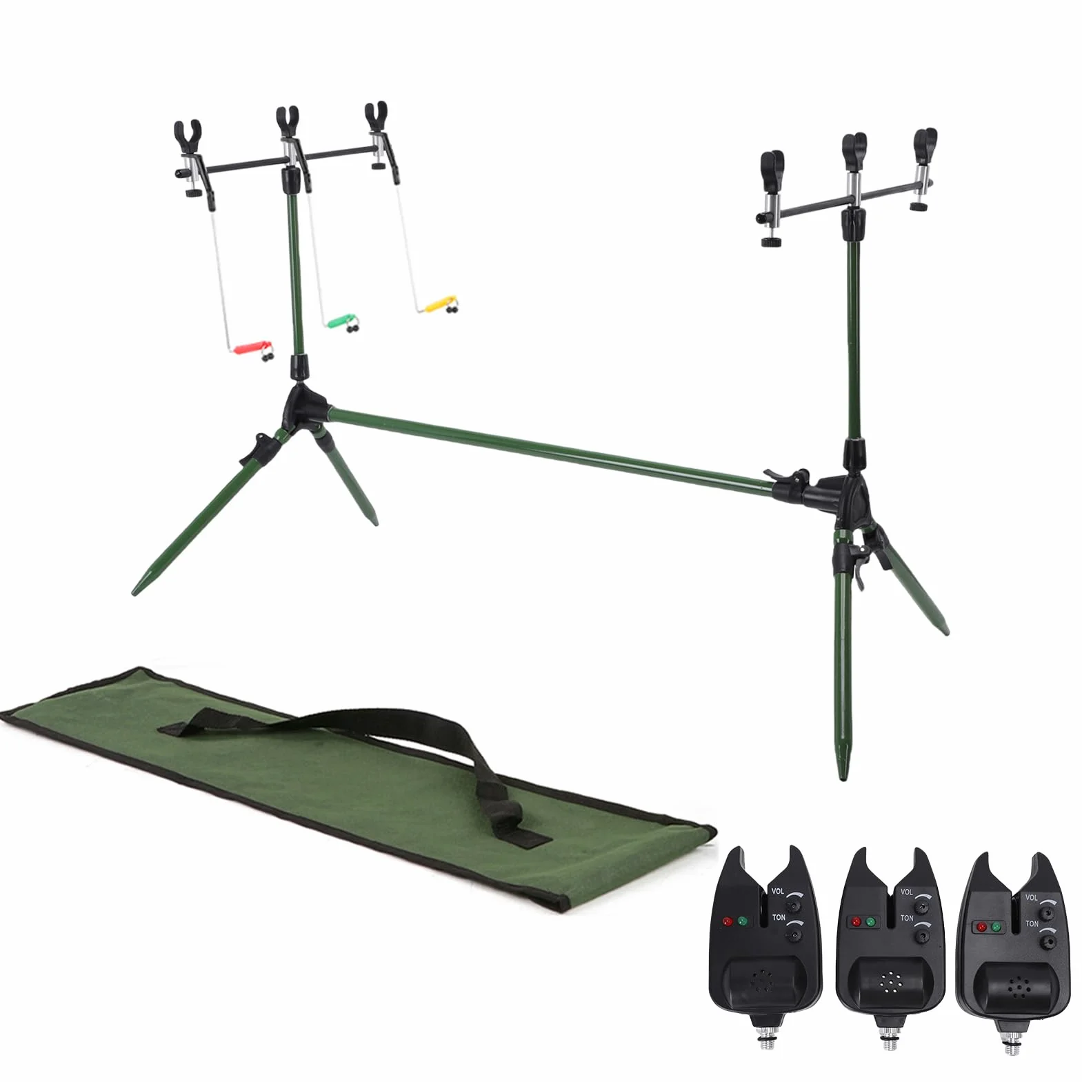 Soporte Ajustable Retráctil para Caña de Pescar de Carpa, Accesorio Universal de Alta Resistencia