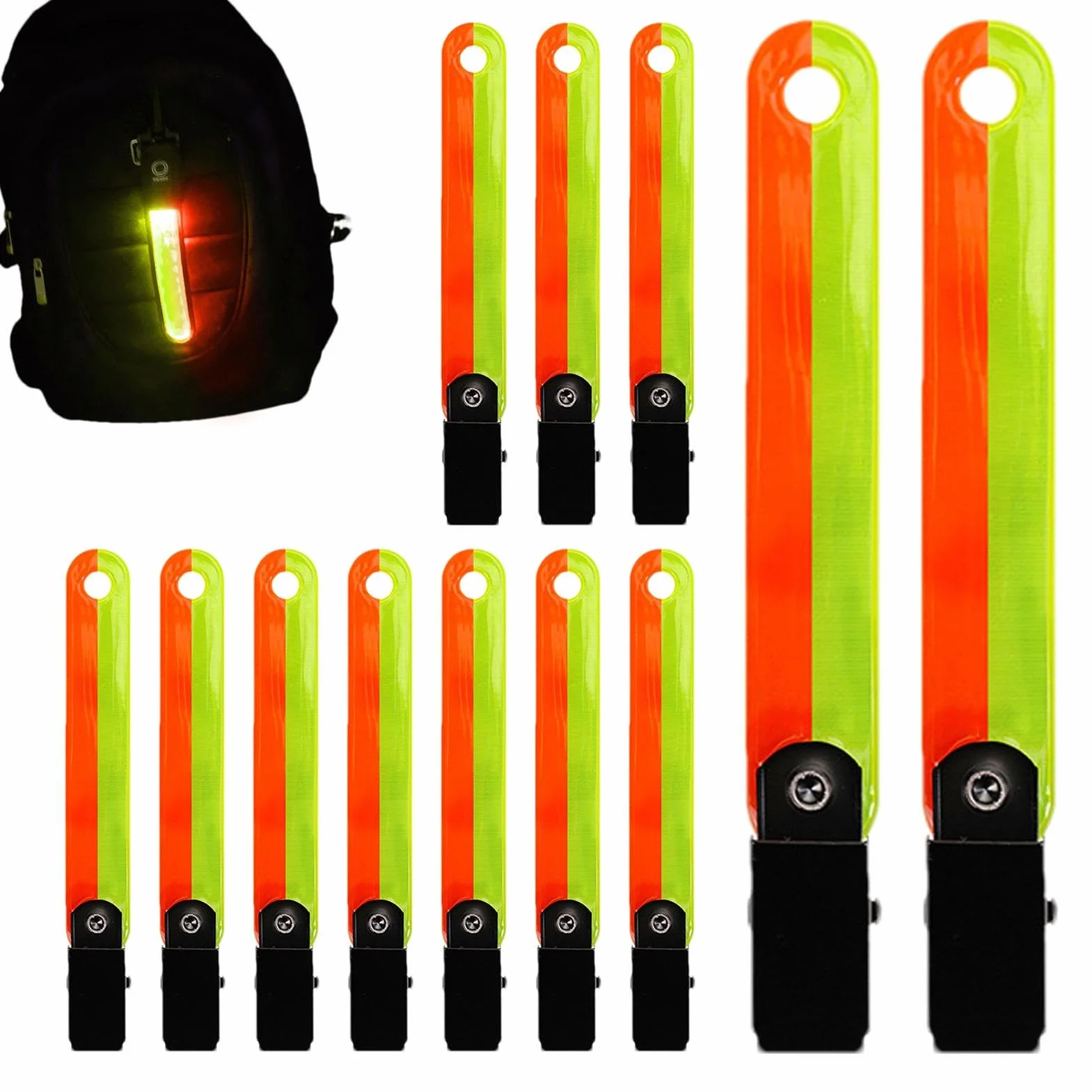 Marcadores de senderos para árboles de Alta Visibilidad con Clips - Tachuelas reflectoras de PVC, Cinta Impermeable