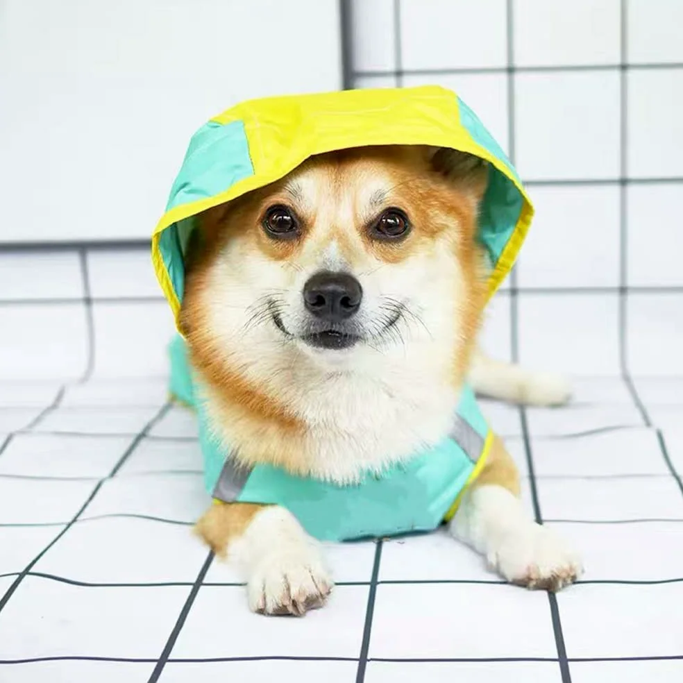 Impermeable para Perros, Impermeable Reflectante for Perros pequeños, medianos y Grandes. Chaqueta Impermeable. Ropa(Pink,L)