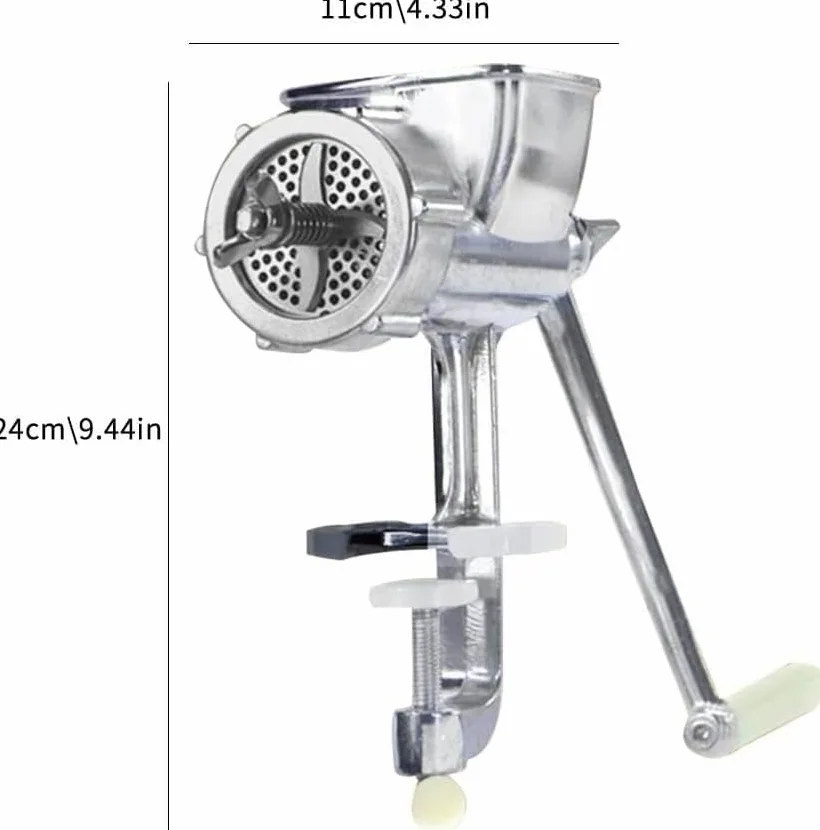 Máquina de pellets de alimentación manual - Molinillo de grano de manivela para alimentos para mascotas y piensos para peces pequeños, aves de corral y conejos