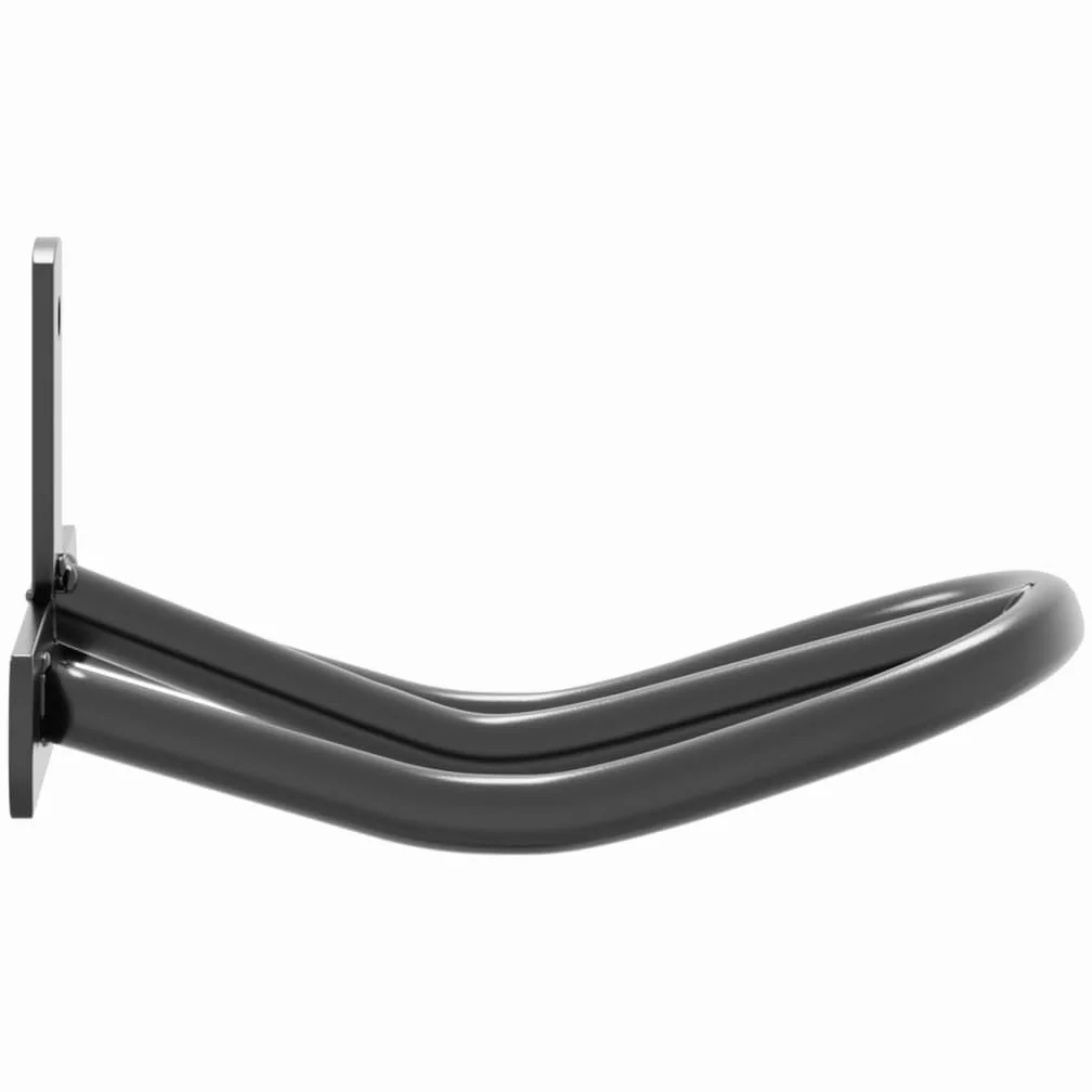 Mangloder - Soporte de pared para trenzas, hierro negro, 13 x 13 x 7,5 cm, para establo, almacenamiento, cuidado, fijación, protección y organización de riendas, trense, cabestro, correa, accesorios