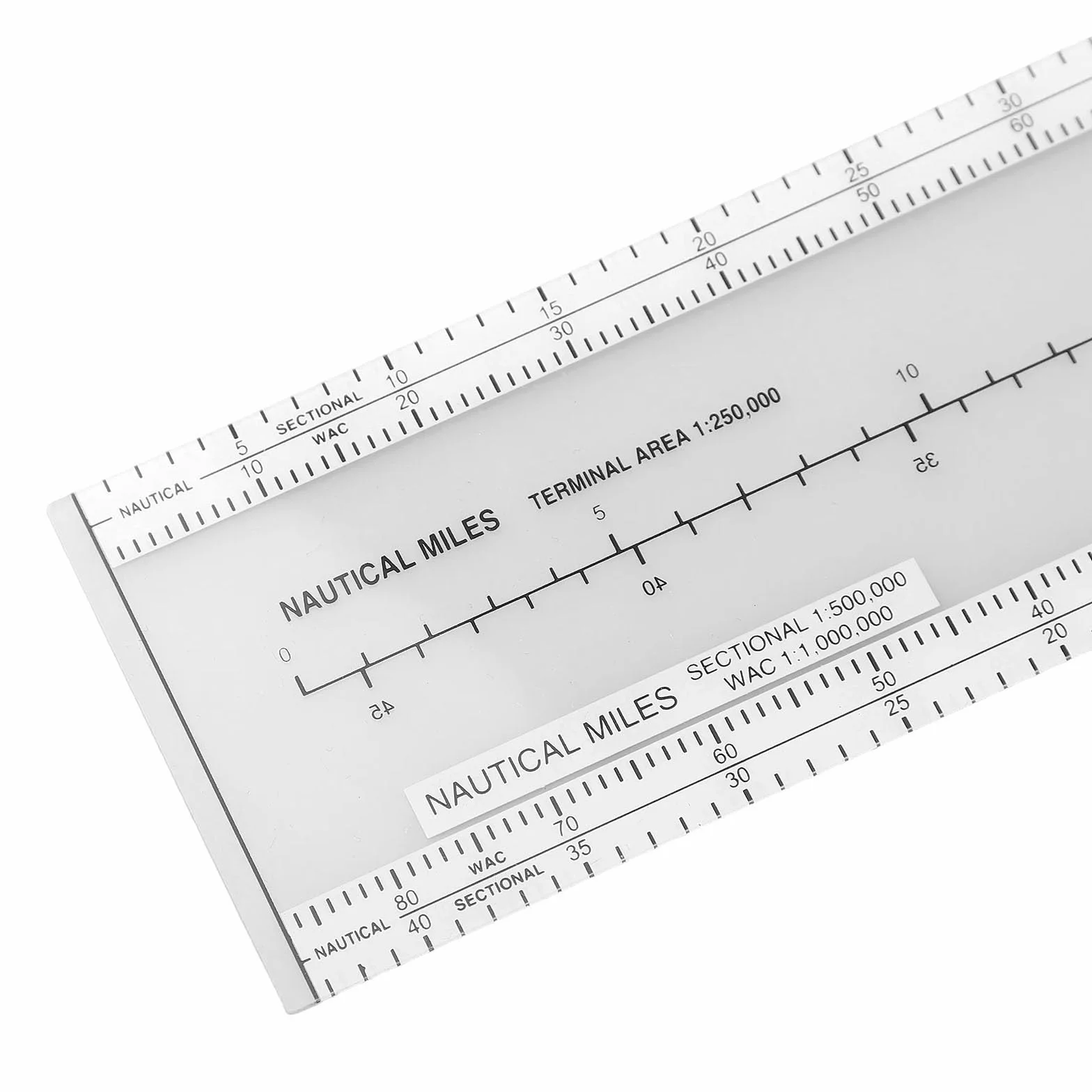 Para Pilot CRP-1 Plotter de aviación regla deslizante navegación 360 grados 4 escalas VFR