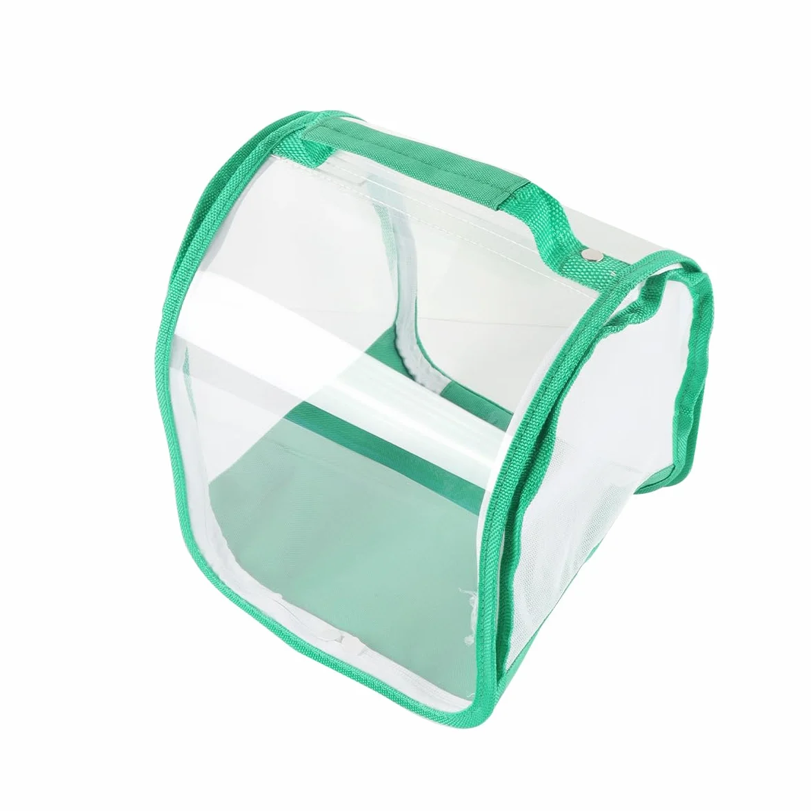 Qury Jaula de hábitat de mariposas, 7.9 x 7.9 x 7.9 pulgadas, plegable, malla de ventilación transparente con asa para mariposas, libélulas (verde)