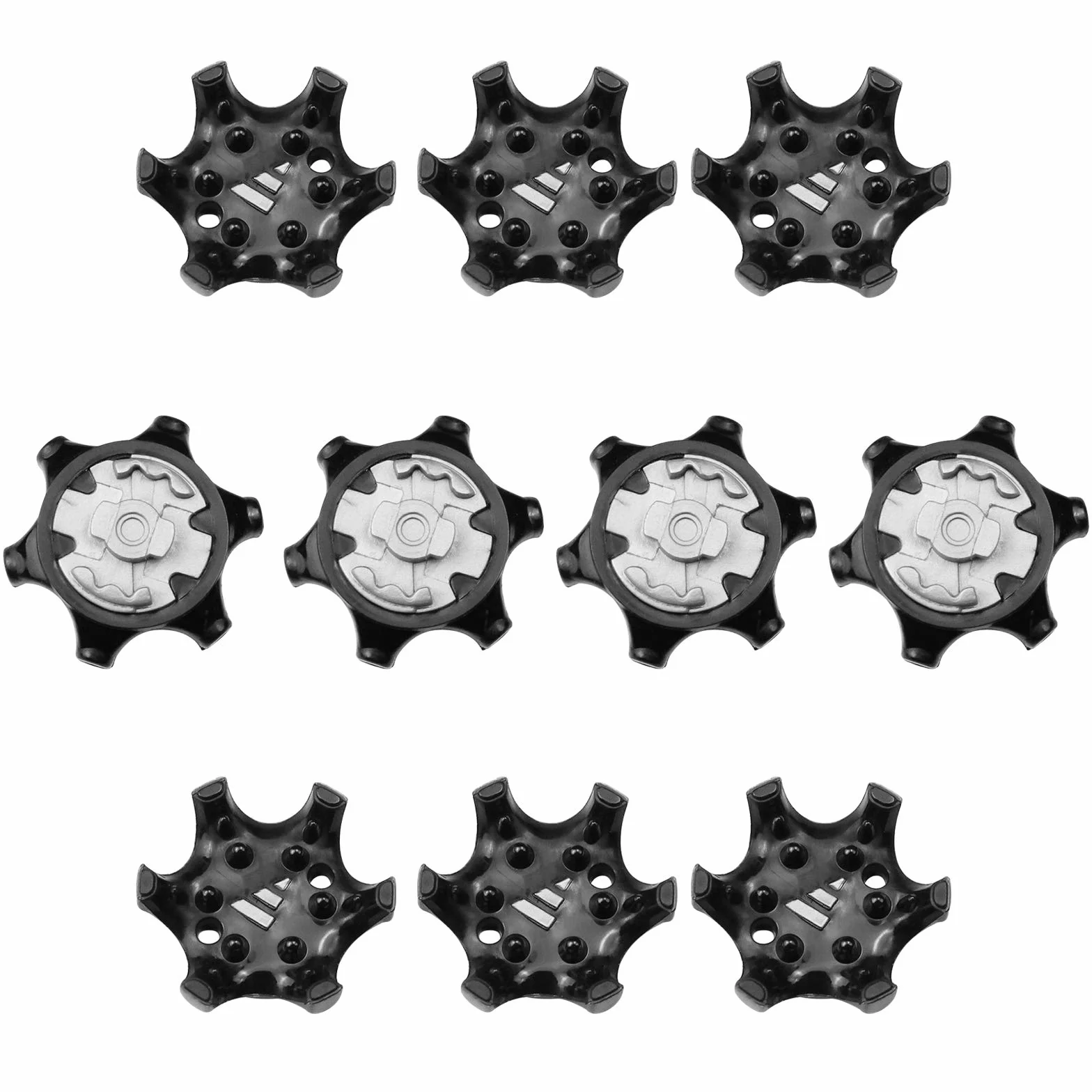 YunBey 10 Piezas Tacos para Zapatos de Golf Anti Deslizamiento Clavo Recambio Negro
