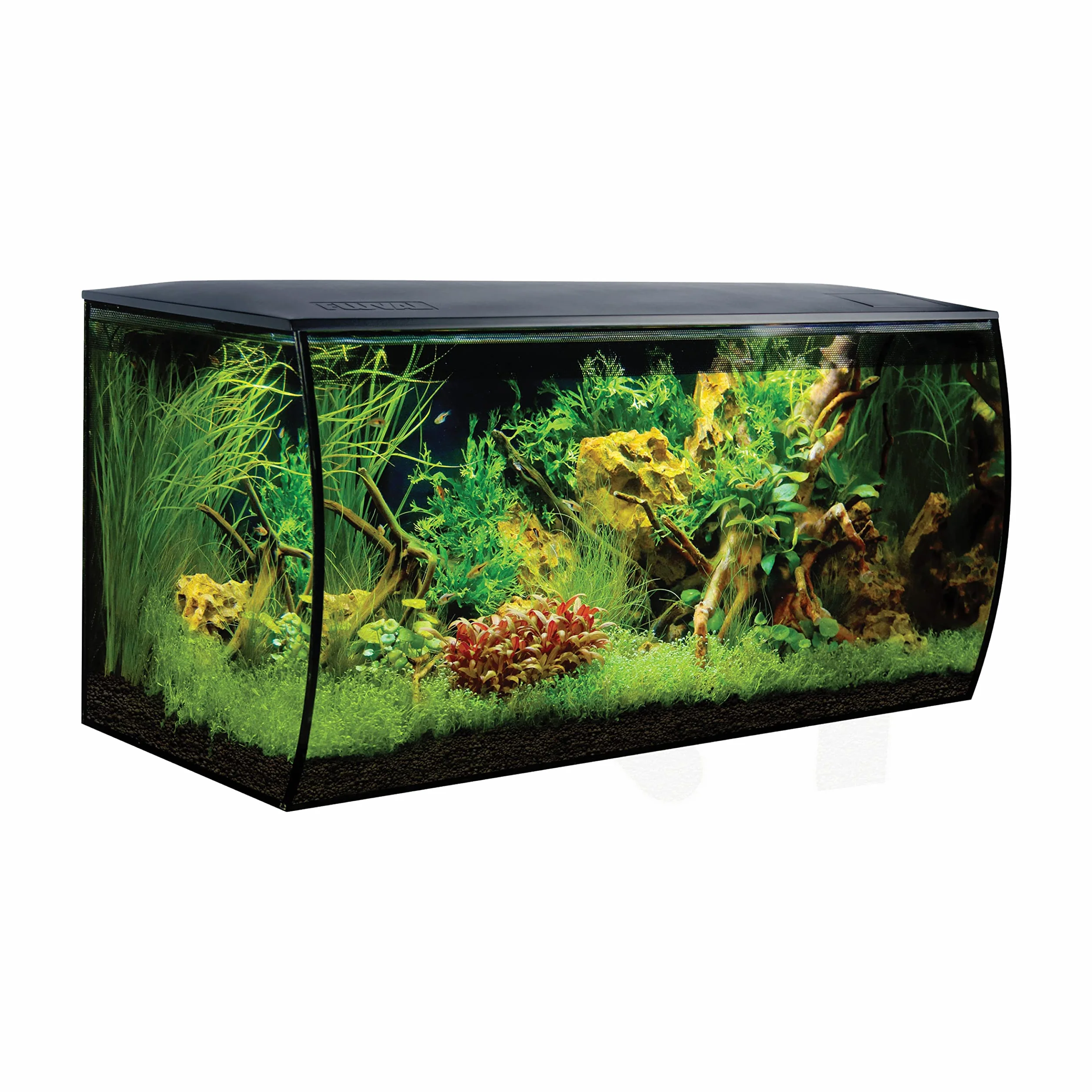 Fluval Acuarios de Vidrio, 1 Unidad 4000 g, NEGRO