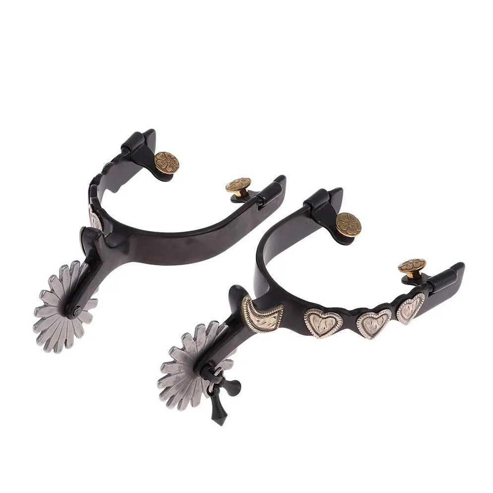Espuelas ecuestres caballo espolones equitación equipo 16.5x9x5cm