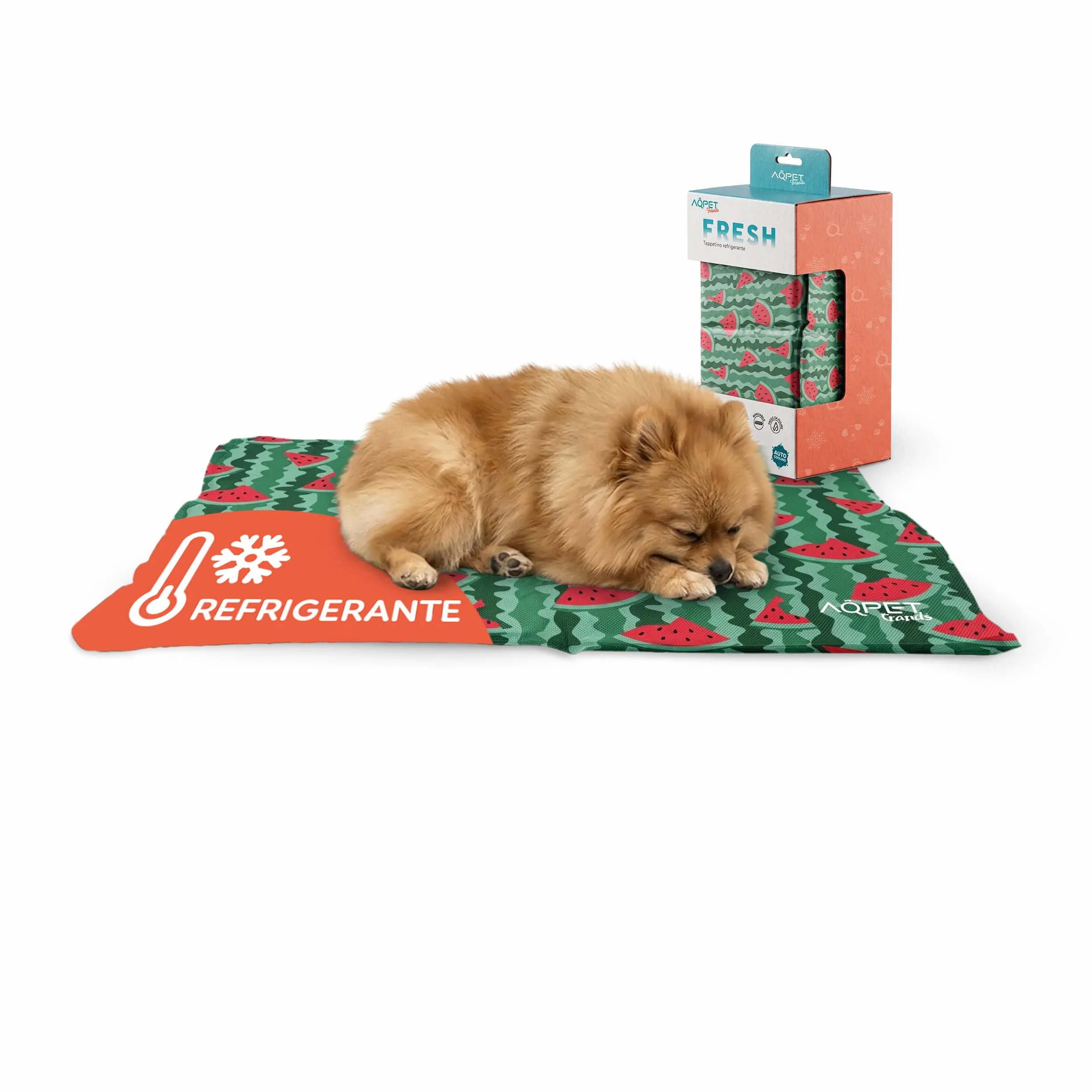 AQPET AqpetFriends - Alfombrilla refrigerante refrescante para Perros, Gatos y Animales, con diseño de Frutas, 60 x 50 cm
