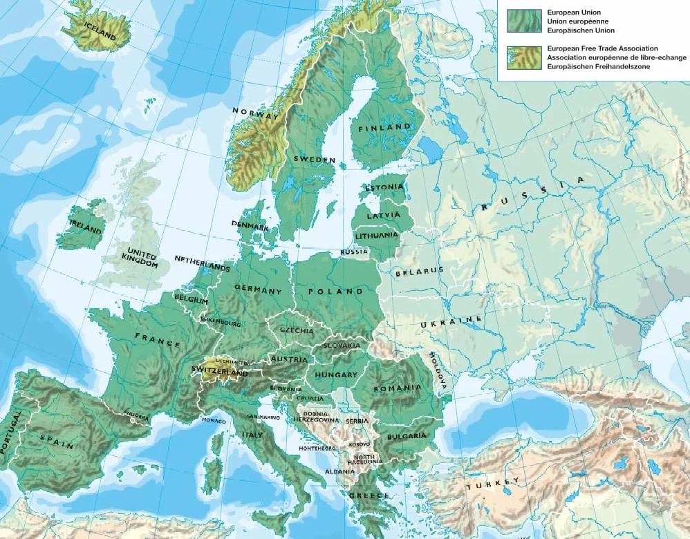 Philip's Europe Road Map