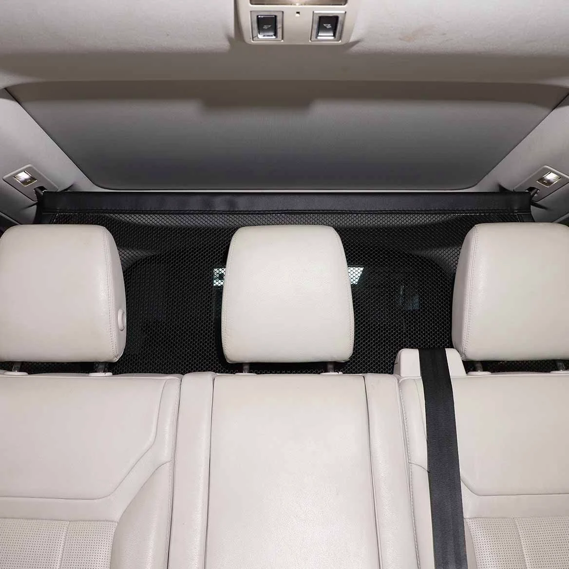 Barrera de perro para la barrera de seguridad del animal doméstico del coche, cerca ajustable de la red de la separación del animal doméstico para LR Discovery 5 LR5 L462 2017-2022