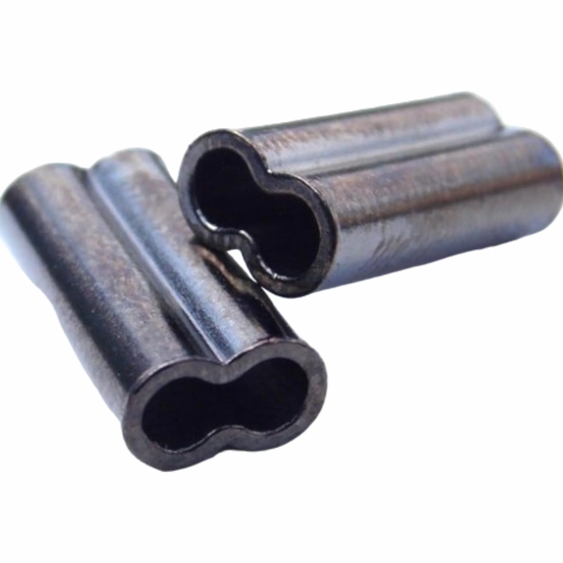 Juego de Fundas Dobles para Pesca de Acero 0.984 x 0.197 in 0,7 mm Doble Engarzado