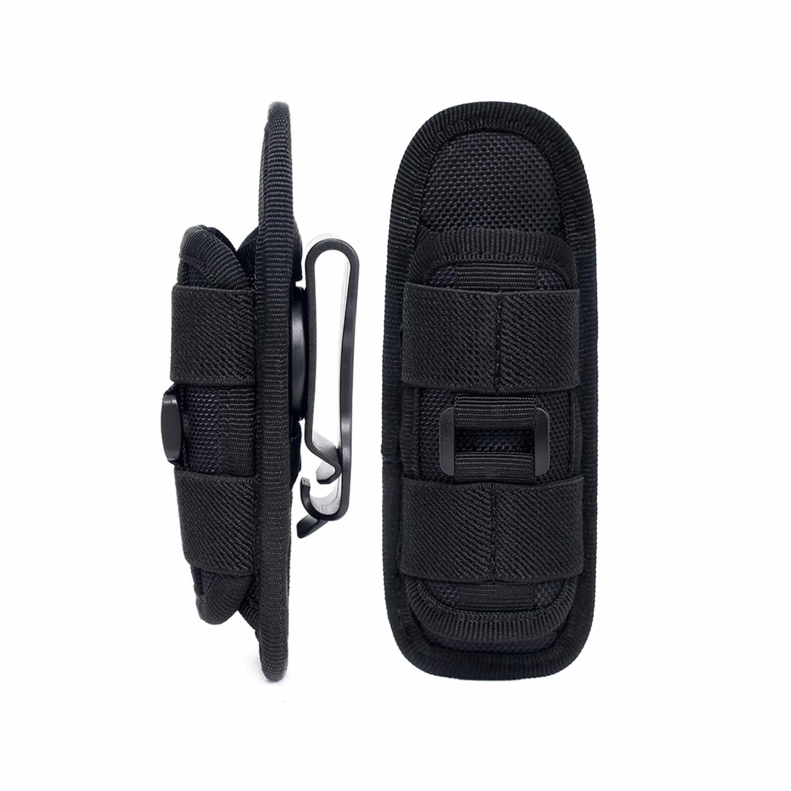 Funda de Linterna Táctica Molle Giratorio 360 Grados Nailon Bolsa para Linterna Senderismo Camping