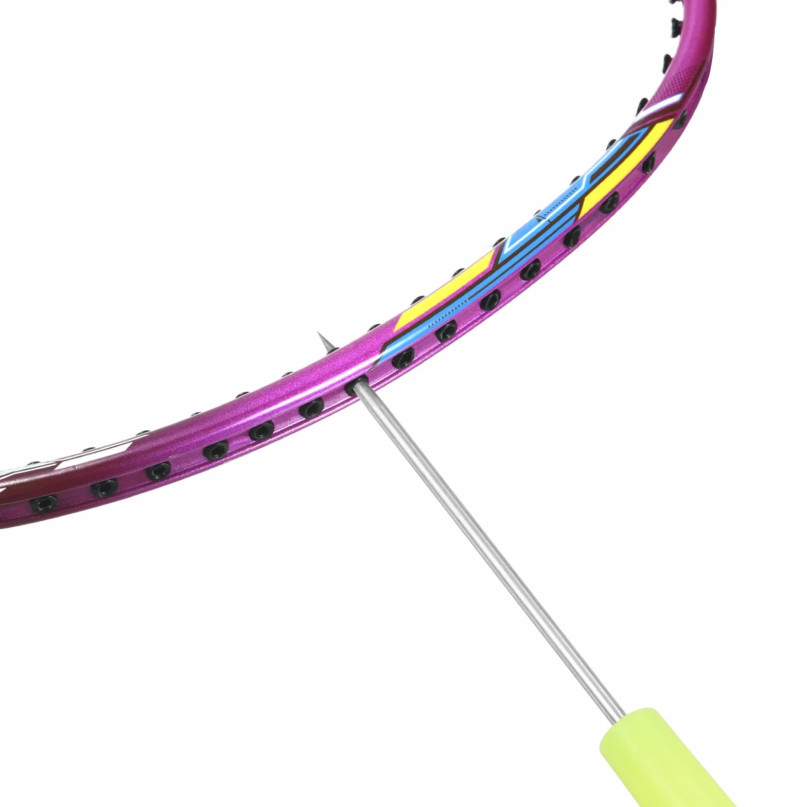 PATIKIL Bádminton Raqueta Encordado Punzón, 2 Paquetes Herramienta Guía, Amarillo