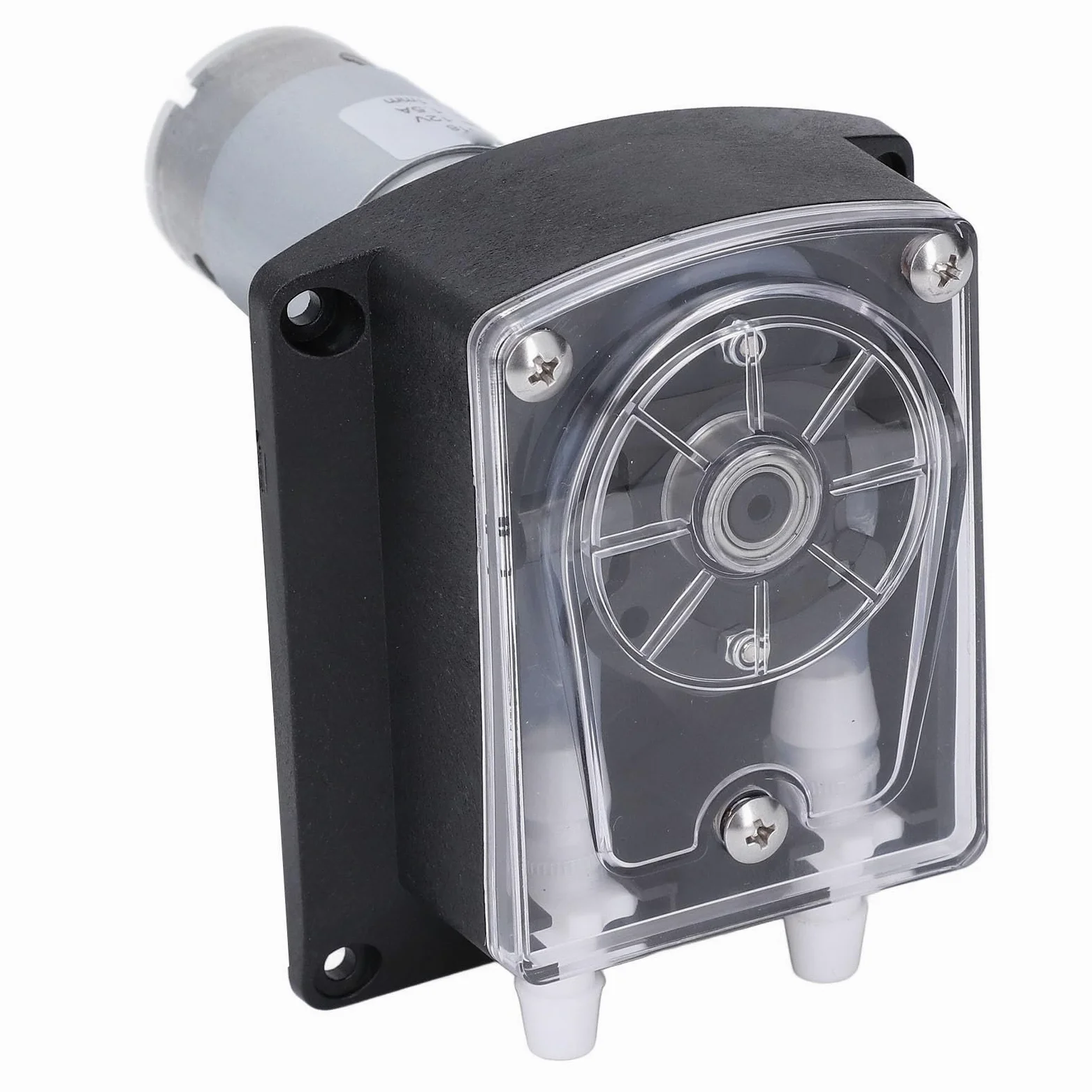 Dpofirs Bomba Dosificadora Peristáltica de Doble Cabezal, Bomba de Líquido de Alto Flujo de 1500ml/min DC12V para Lavadoras, 1 Peristáltica de 12V DC