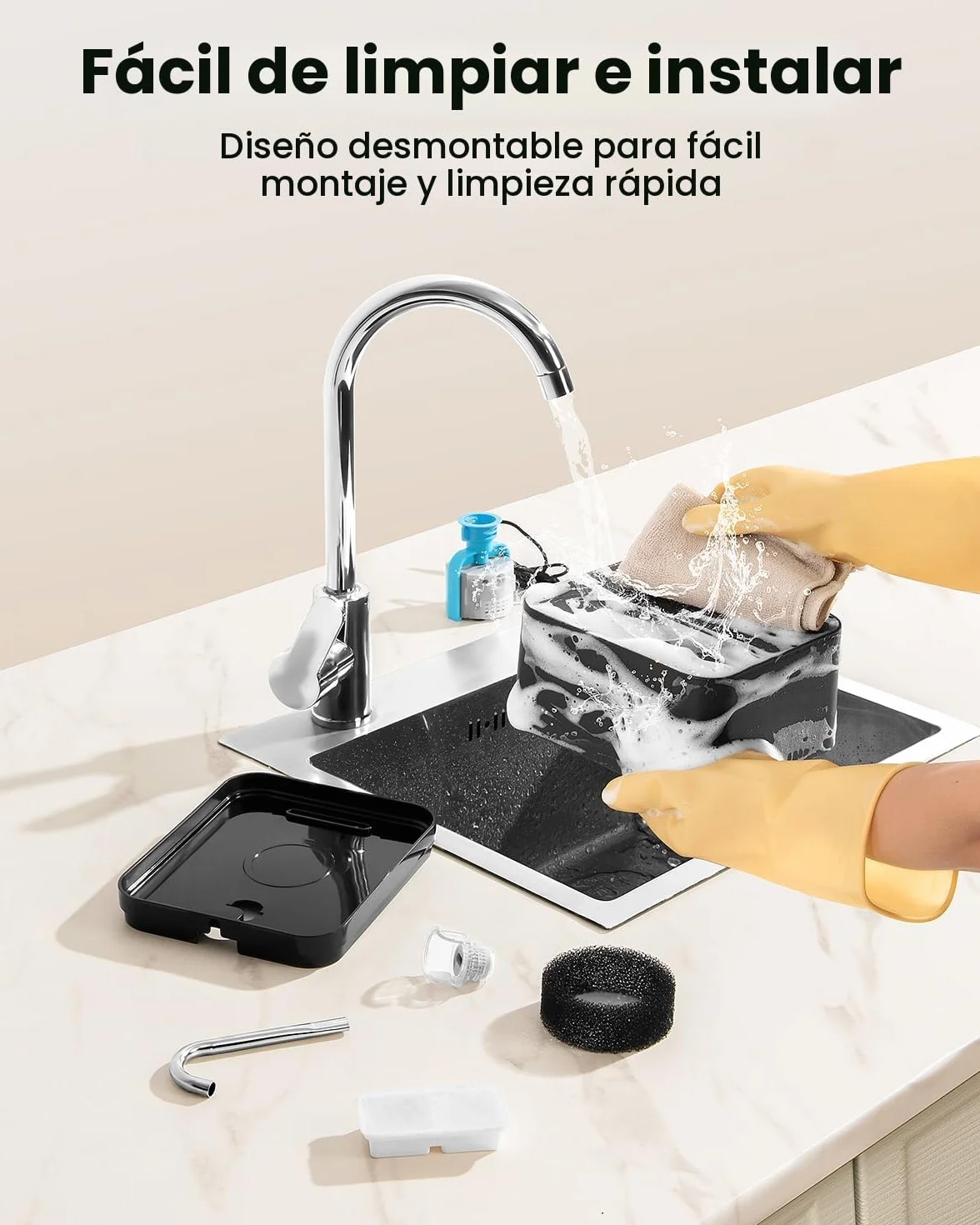 Fuente para Gatos, 2,2L Bebedero Gatos, Súper Silenciosa, Fácil de Limpiar, Fuente de Agua para Perros con LED y Filtro de Carbón Activado, Dos Patrones de Flujo de Agua