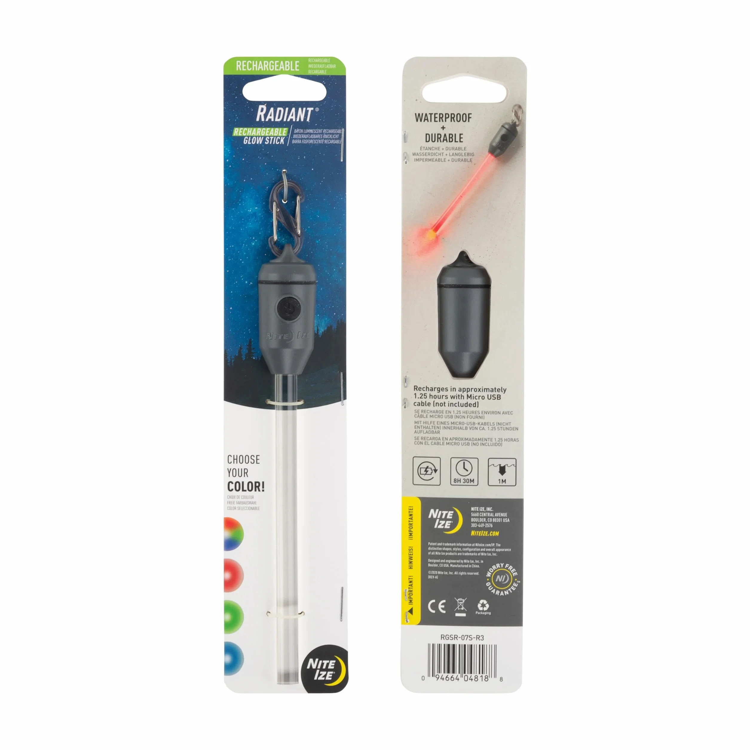 Nite Ize RGSR-07S-R3 Disc-O Select Barra luminosa reutilizable LED recargable