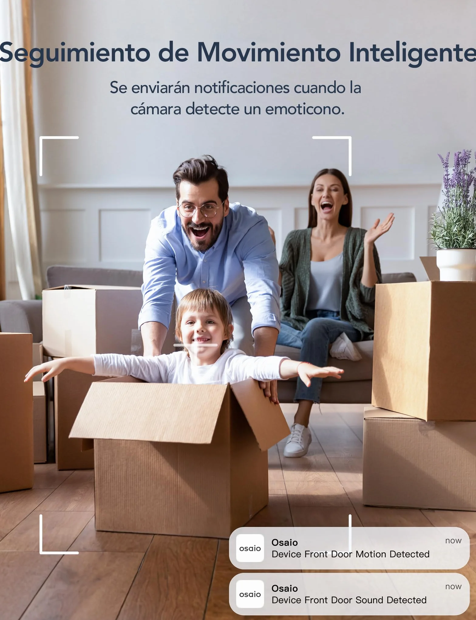 GNCC Camara Vigilancia WiFi Interior 355° PTZ 2K Cámara Vigilancia Interior con Seguimiento, para Adecuado para Bebés/Mascotas/Familia, Detección de IA, Audio Bidireccional, Visión Nocturna, 2,4GHz