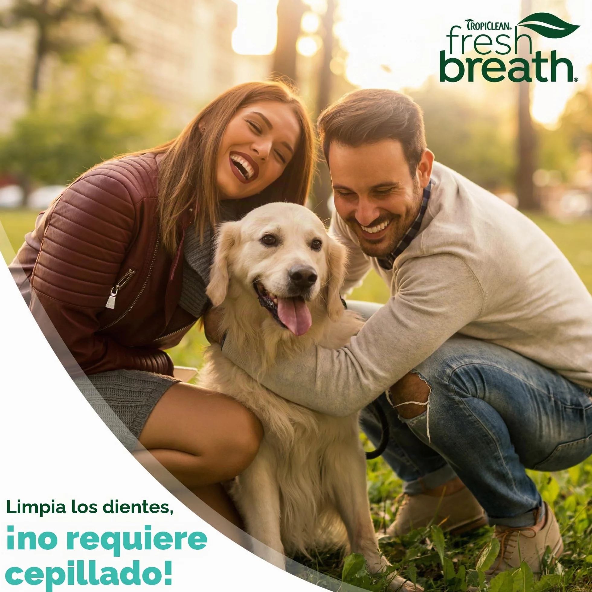 Fresh Breath by TropiClean - Gel de Cuidado Bucal para Perros, Mascotas, Gatos - Sin Cepillado - Ayuda a Eliminar la Placa, el Sarro y la Enfermedad Gingival - Original - 59 ml