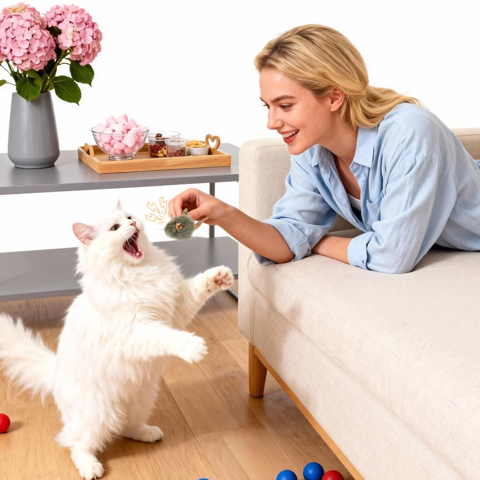 3 piezas de juguetes para gatos, juguete para gatos, autoempleo, ratón de juguete para gatos, ratones de piel, juego interactivo, ratón eléctrico para gatos, juguete de felpa, ratón para razas de