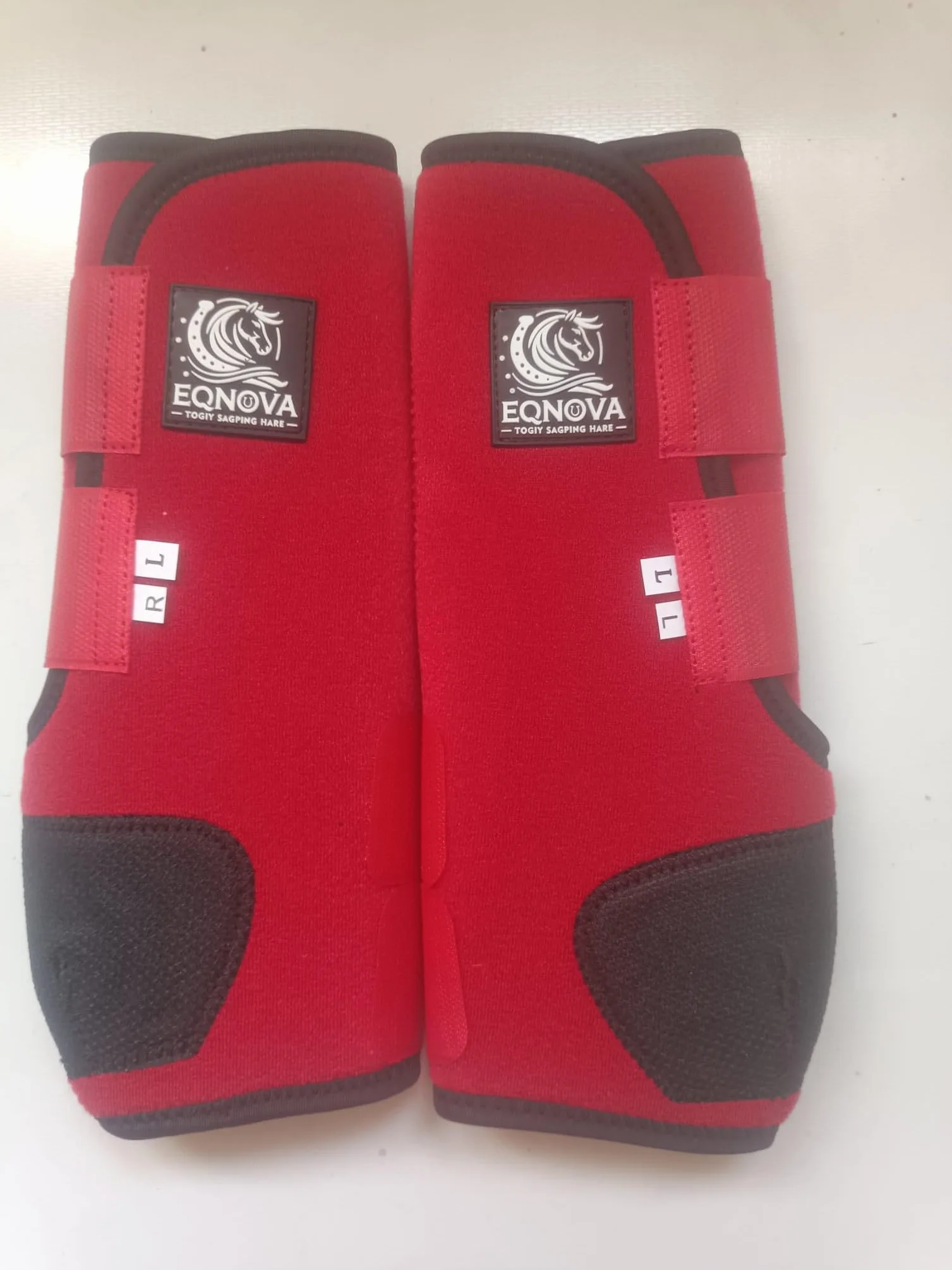 Genérico Protectores de Caballo de Neopreno – Set de 2 – Alta Resistencia y Comodidad – Talla única (Amarillo)