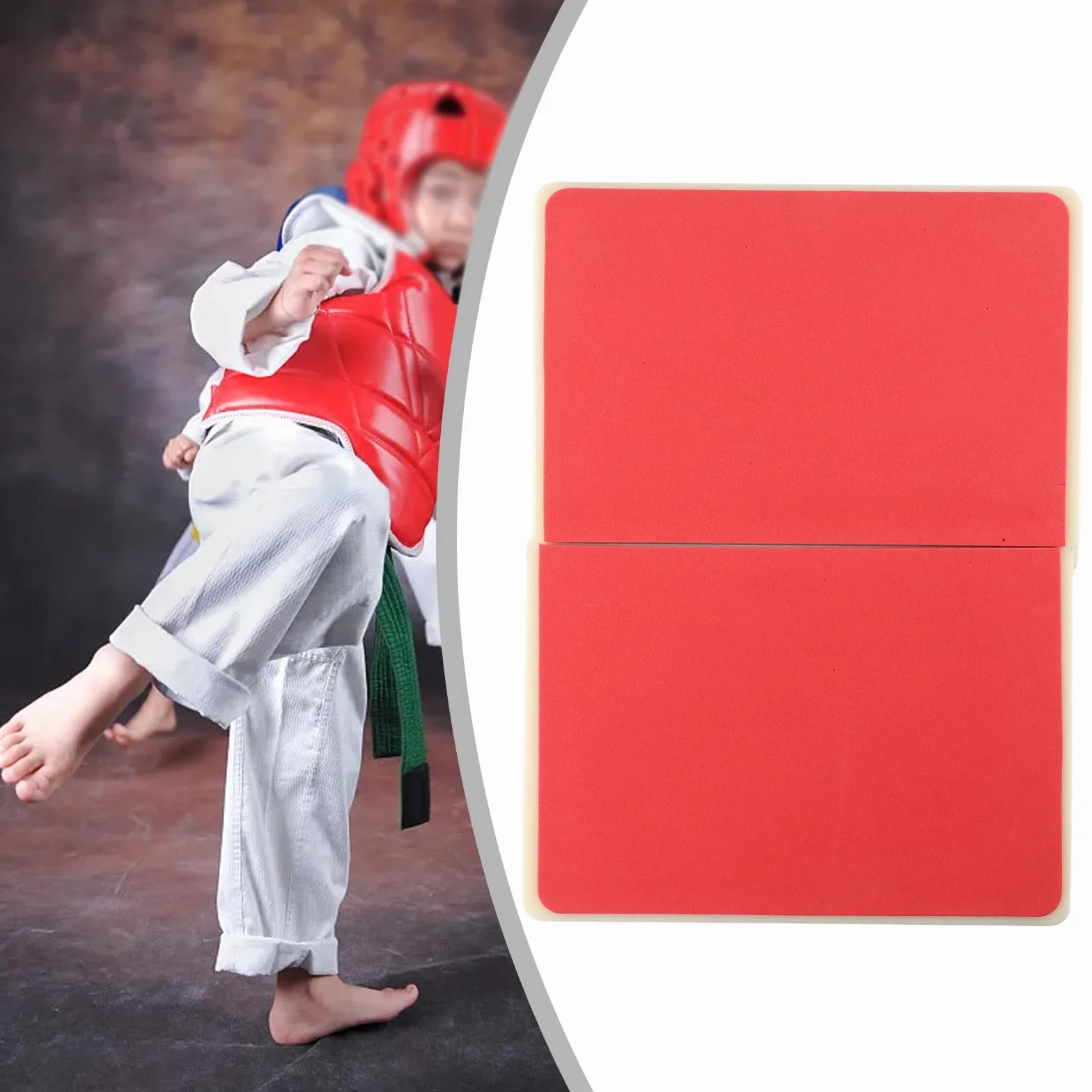 Tabla reutilizable de taekwondo 31x23 cm rojo DAZZLEEX