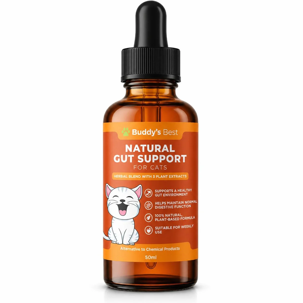 BUDDY'S BEST Desparasitante Natural para Gatos