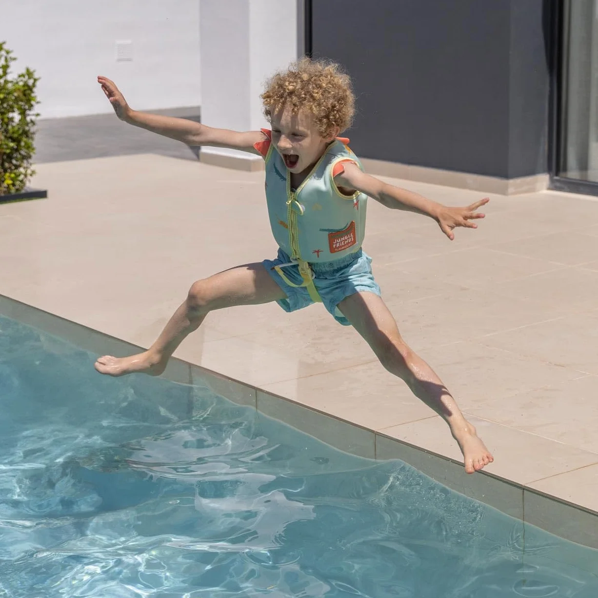 Flamingueo Chaleco Natación Niños Neopreno Espuma EPE Correa Ajustable 3-6 Años