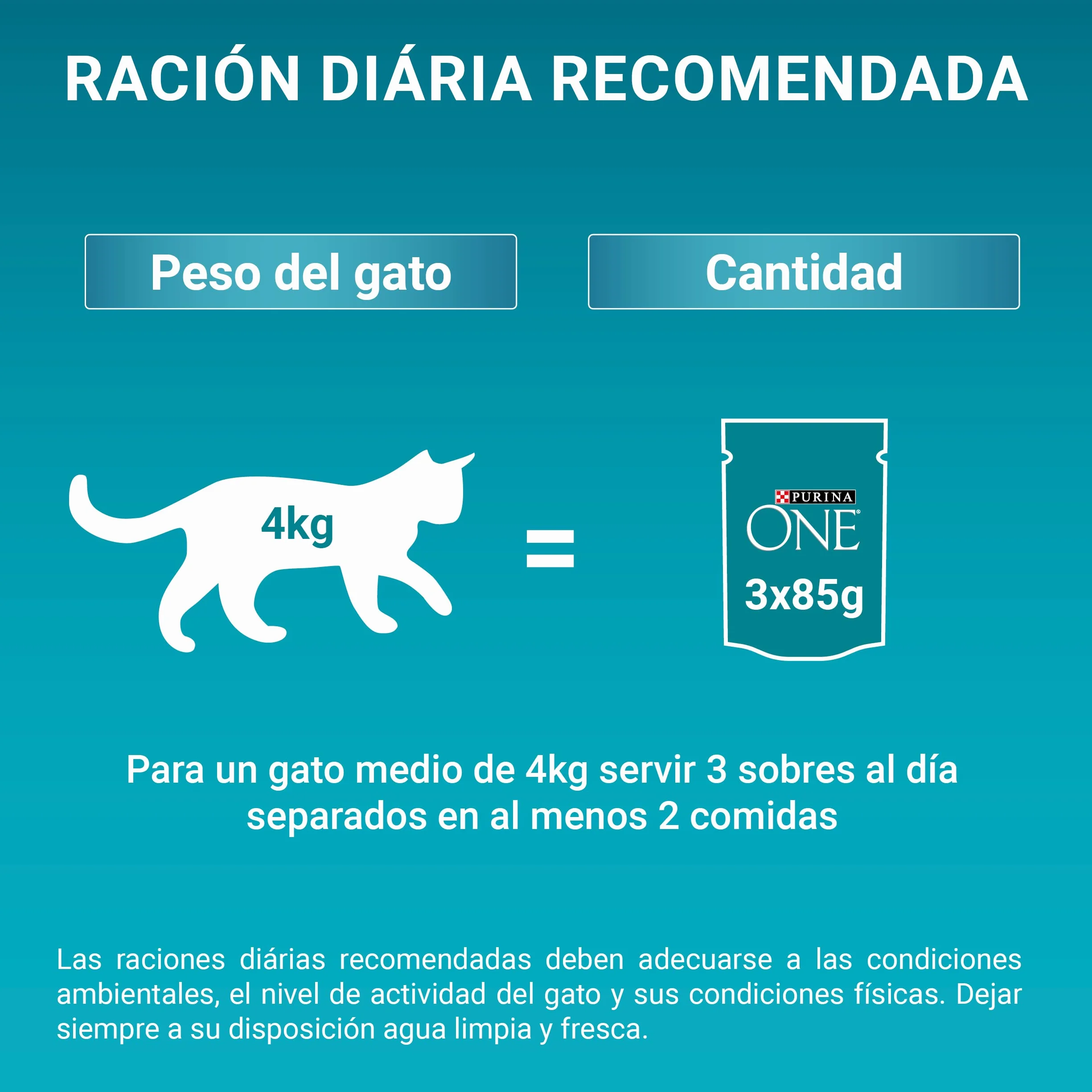 PURINA ONE Sterilcat, Comida Húmeda para Gato Esterilizado Adulto, Trocitos en Salsa, Surtido de Salmón y Pavo, 12 Packs de 4 Sobres de 85 g. (48 sobres)