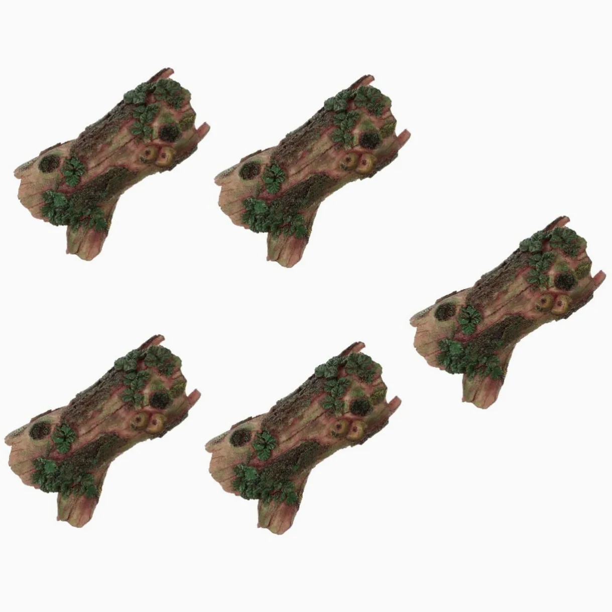POPETPOP 5 Piezas Hoyo De Escondite De Reptil Esconder Acuario De Roca Se Esconde Piel De Reptil Peceras Casa De Acuario Decorativa Helecho Roca del Acuario Planta Acuario Led Aire Resina