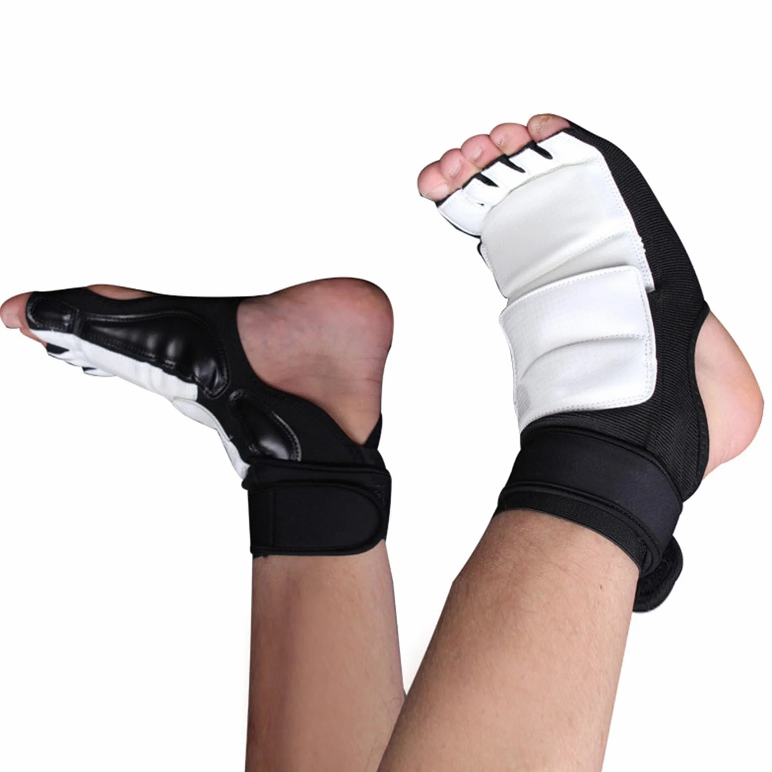 Alomejor Taekwondo Foot Protector Elástico Doble Fijación Material PU para Entrenamiento