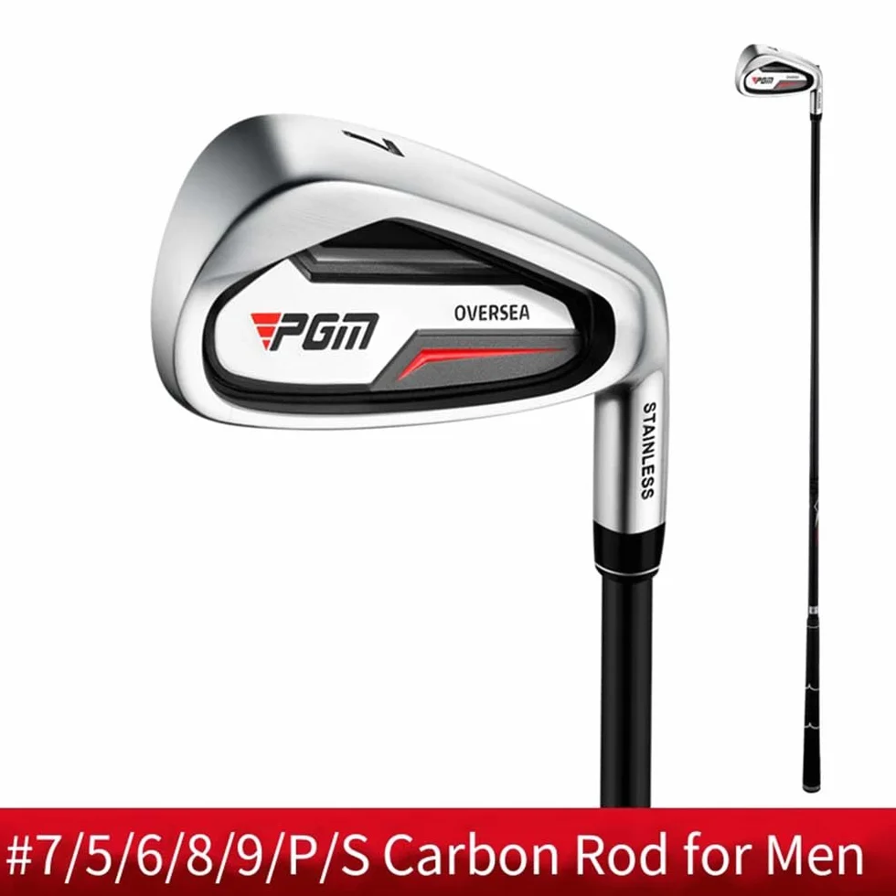 Hierro de golf individual varilla carbono acero No.5 No.6 No.7 No.8 No.9 No.P No.S palos golf diestros