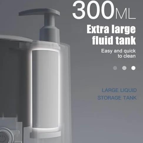 Limpiador automático portátil de patas de mascotas para patas de perro, cepillo de silicona suave integrado, tanque de almacenamiento de líquidos de 300 ml, equipo eléctrico de lavado de patas de