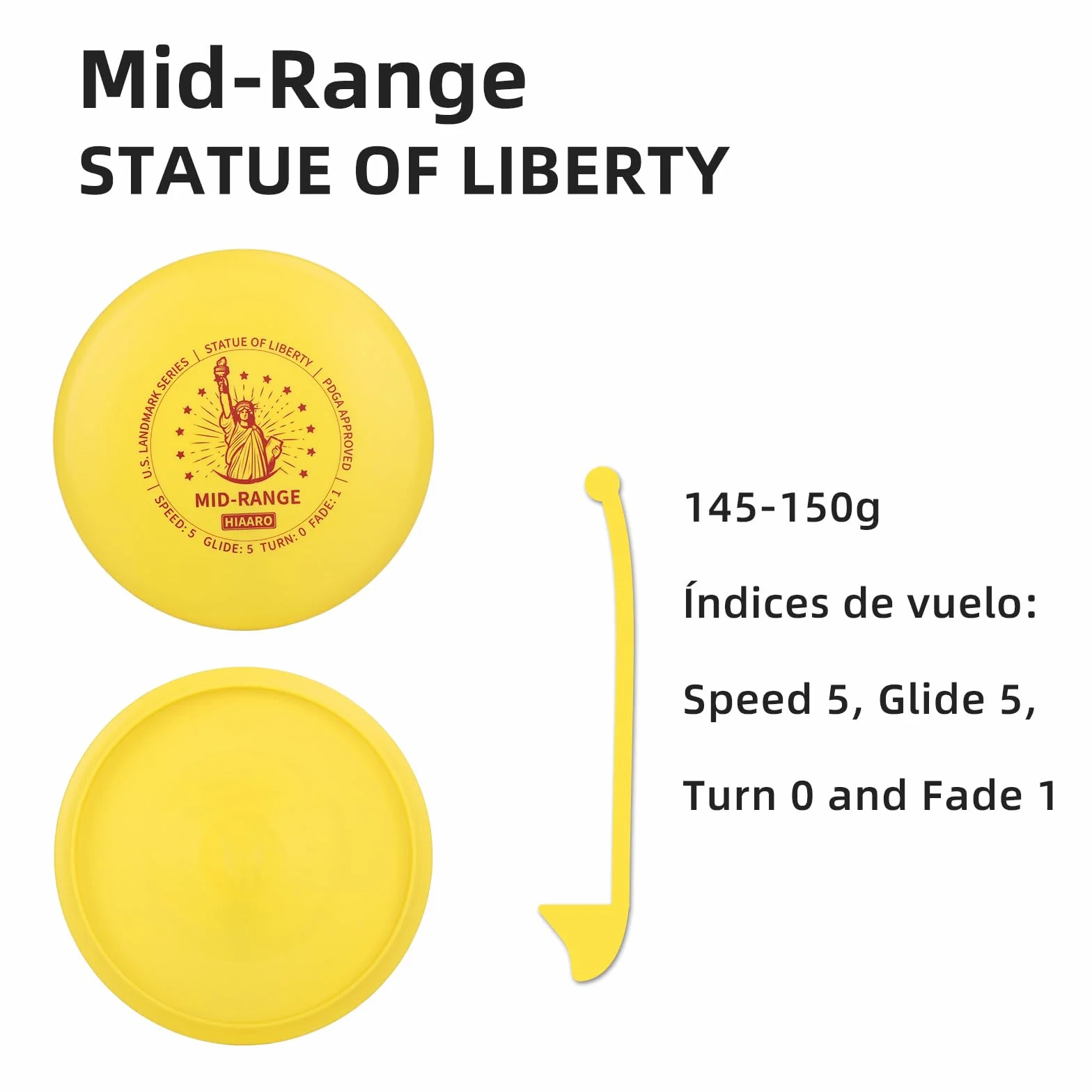 PDGA Juego de discos de golf – Driver, rango medio, putter para exteriores y patio