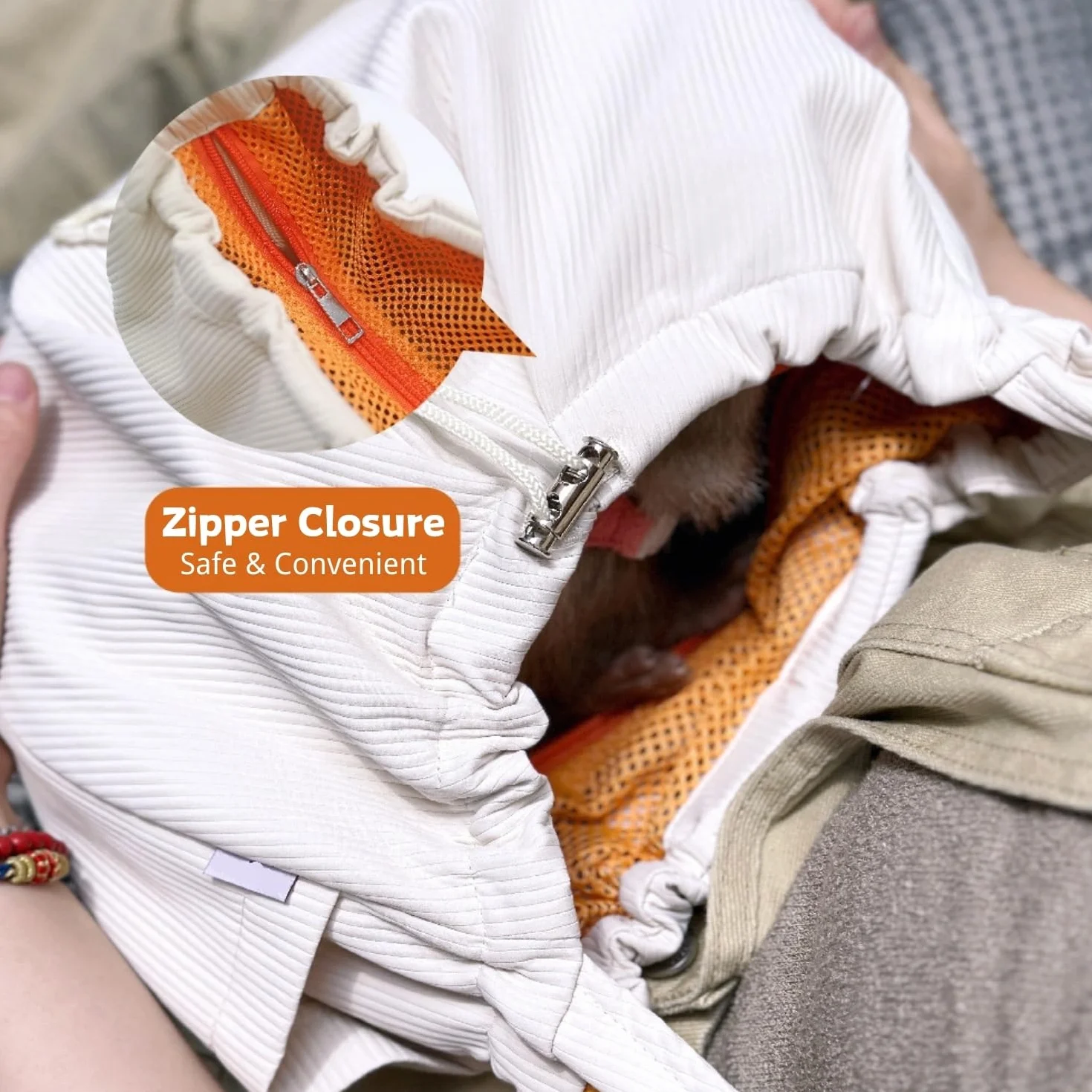 Bolsa de Transporte para Hurones – Bolsa de Transporte para Mascotas con Correa Ajustable, Bolsa de Hombro Manos Libres, Bolsa Cruzada de Viaje, Bolsa de unión Suave para Animales pequeños, Mochila