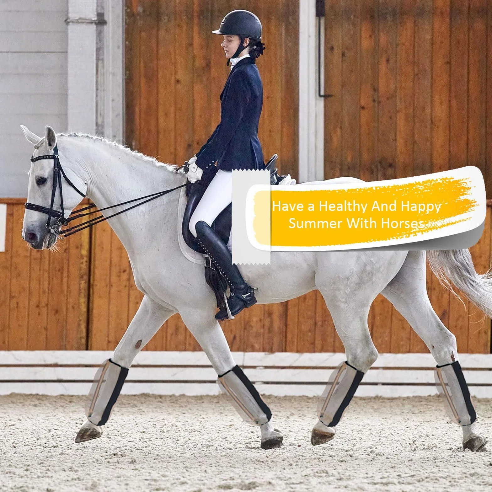 Fundas antimosquitos para patas de caballo, talla universal, malla fina transpirable