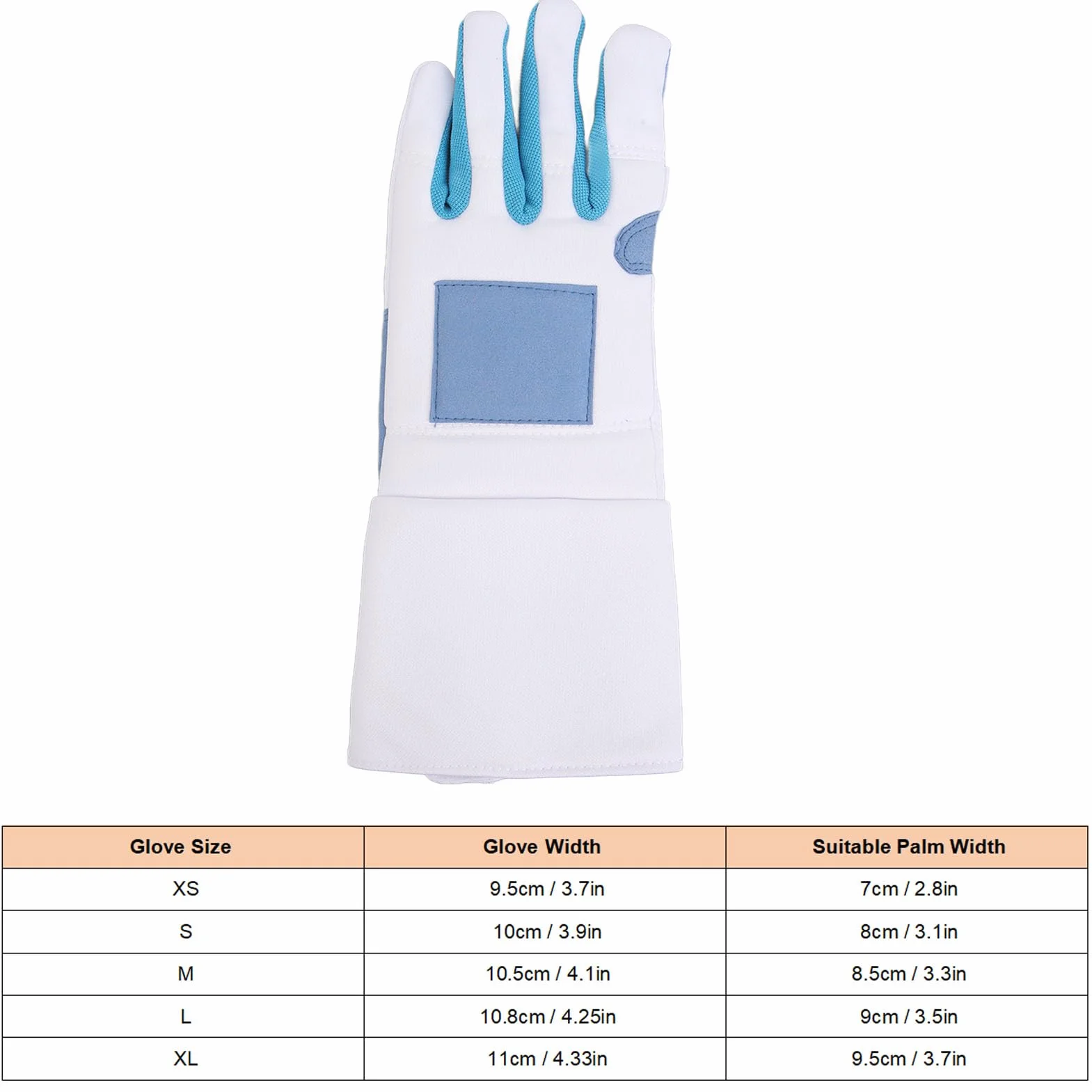 RiToEasysports Guante de Esgrima, Guante de Entrenamiento de Sable Resistente a la Abrasión