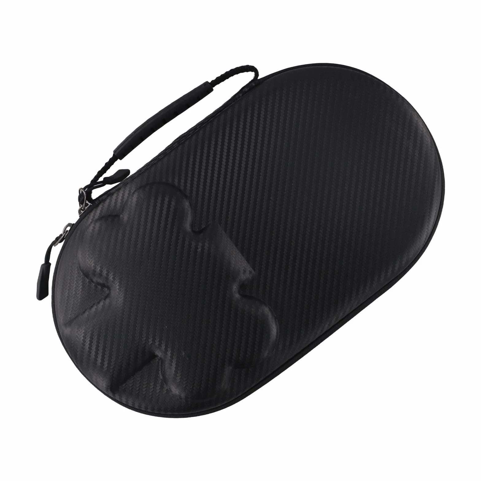 RichVibe Funda rígida de EVA para raquetas de tenis de mesa con asa, 2 paletas y 4 pelotas, amarillo