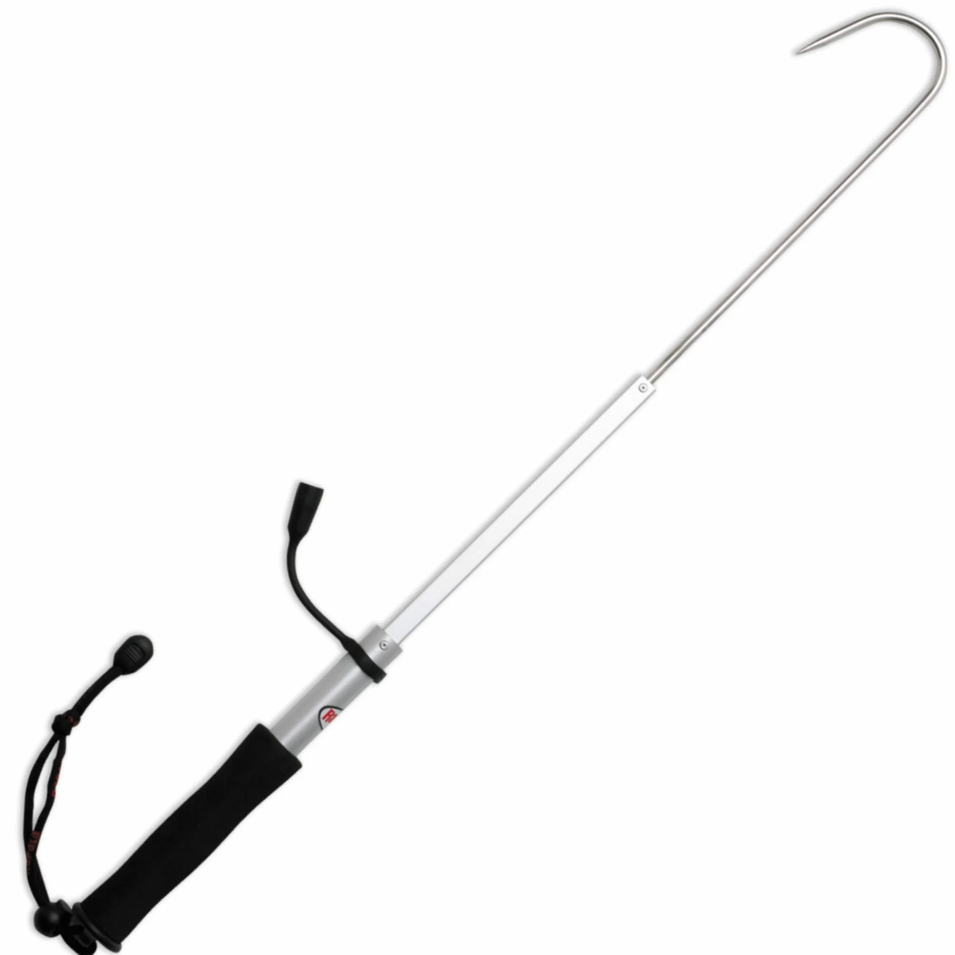 Rapala ProGuide Fishing Gaff Garfio Telescópico Aluminio 60cm Extendido 25cm Plegado Gris/Negro