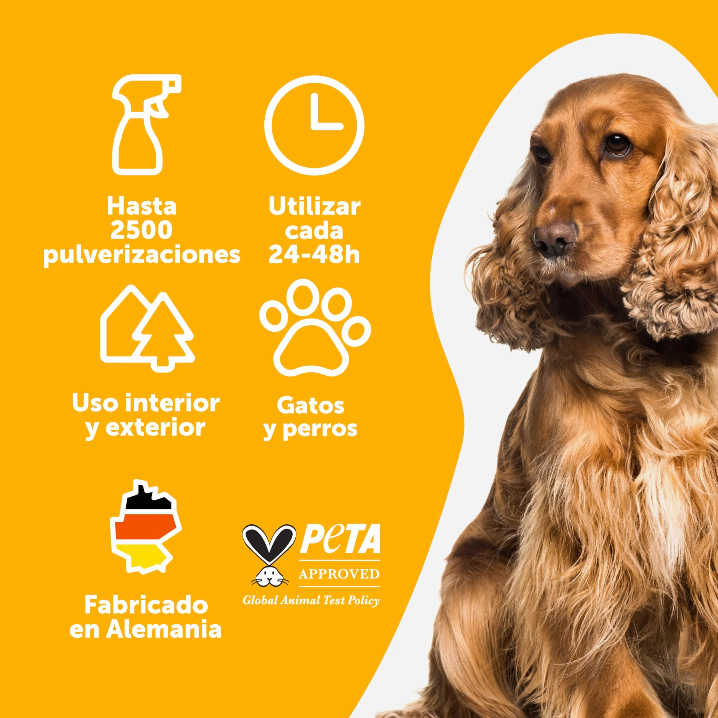 Petsly® Repelente Orina Perros y Gatos -500ml- Triple Acción - Adiestramiento, Evitar Pipi Perros y Gatos, Eliminador de Olores - Uso Interior y Exterior - No Mancha - Aroma Cítrico - Repelente Gatos