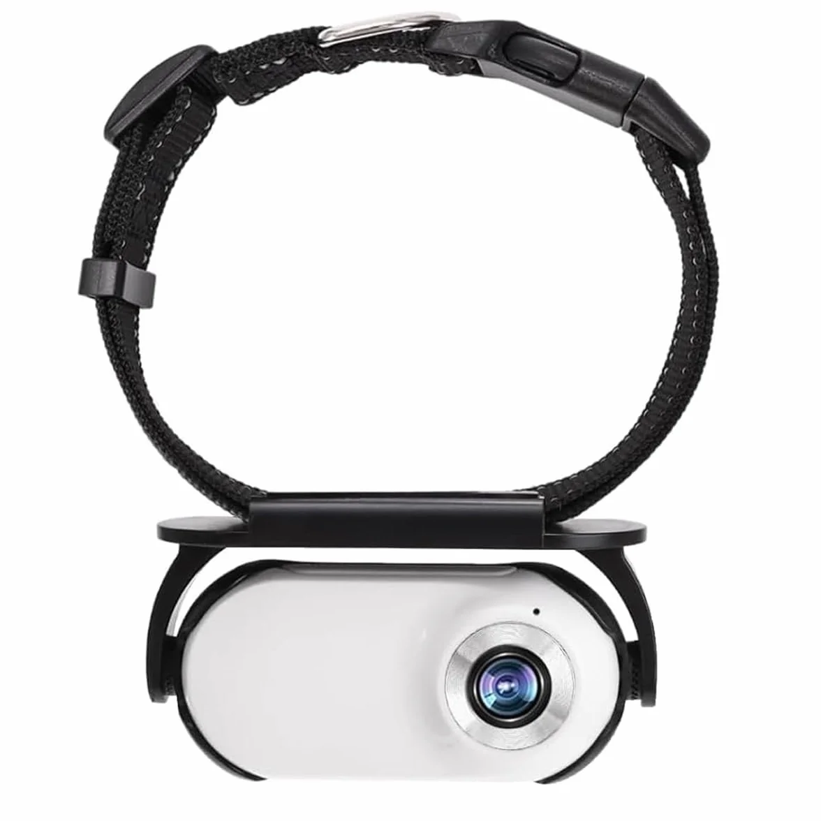Cámara de acción con collar para gatos y perros, sin necesidad de wifi, para uso en interiores y exteriores, color blanco