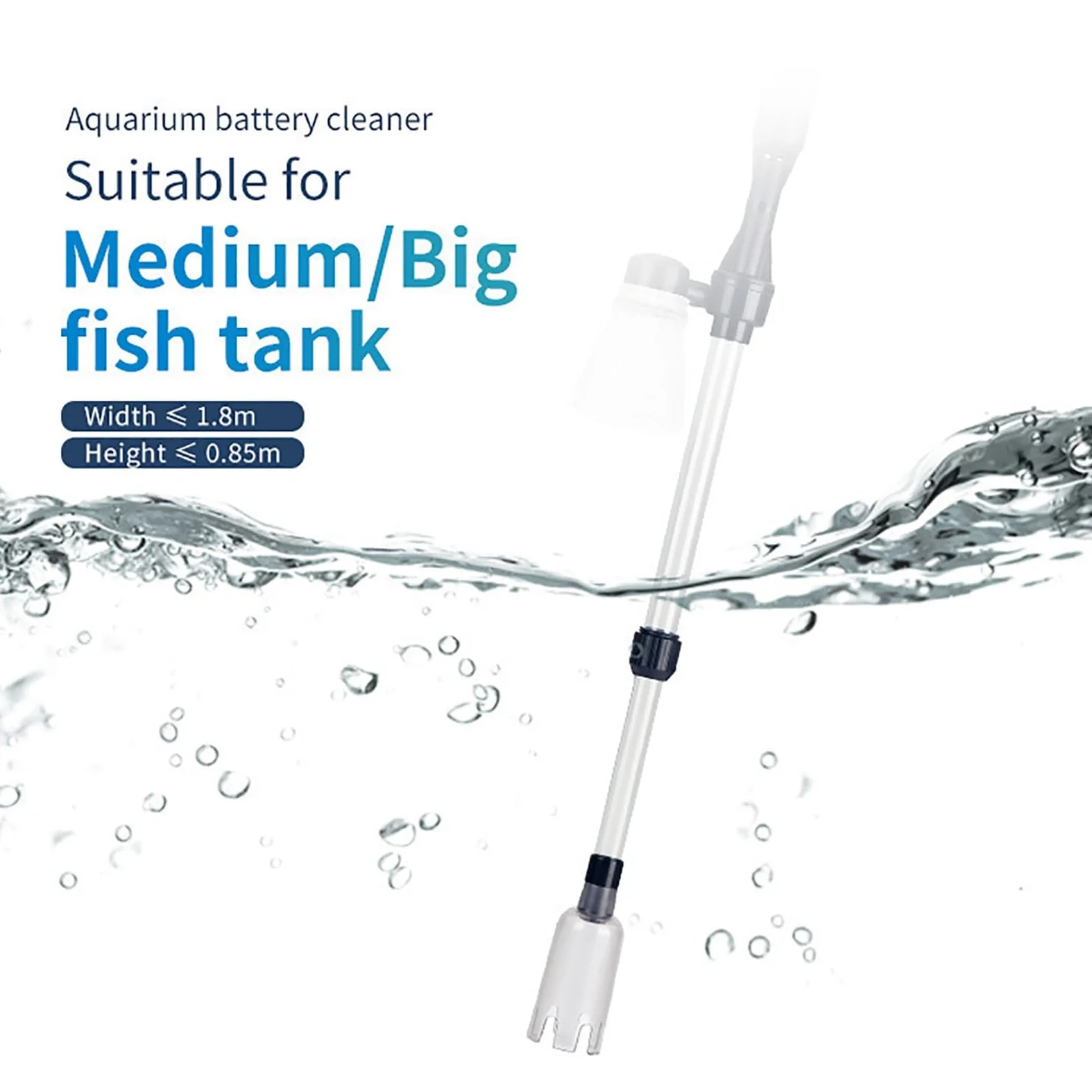 Cambiador De Agua De Arena Al Vacío, Herramientas De Limpieza Automática para Pecera, Kit Limpiador De Arena para Pecera, Apto para Cambio De Agua y Circulación De Agua