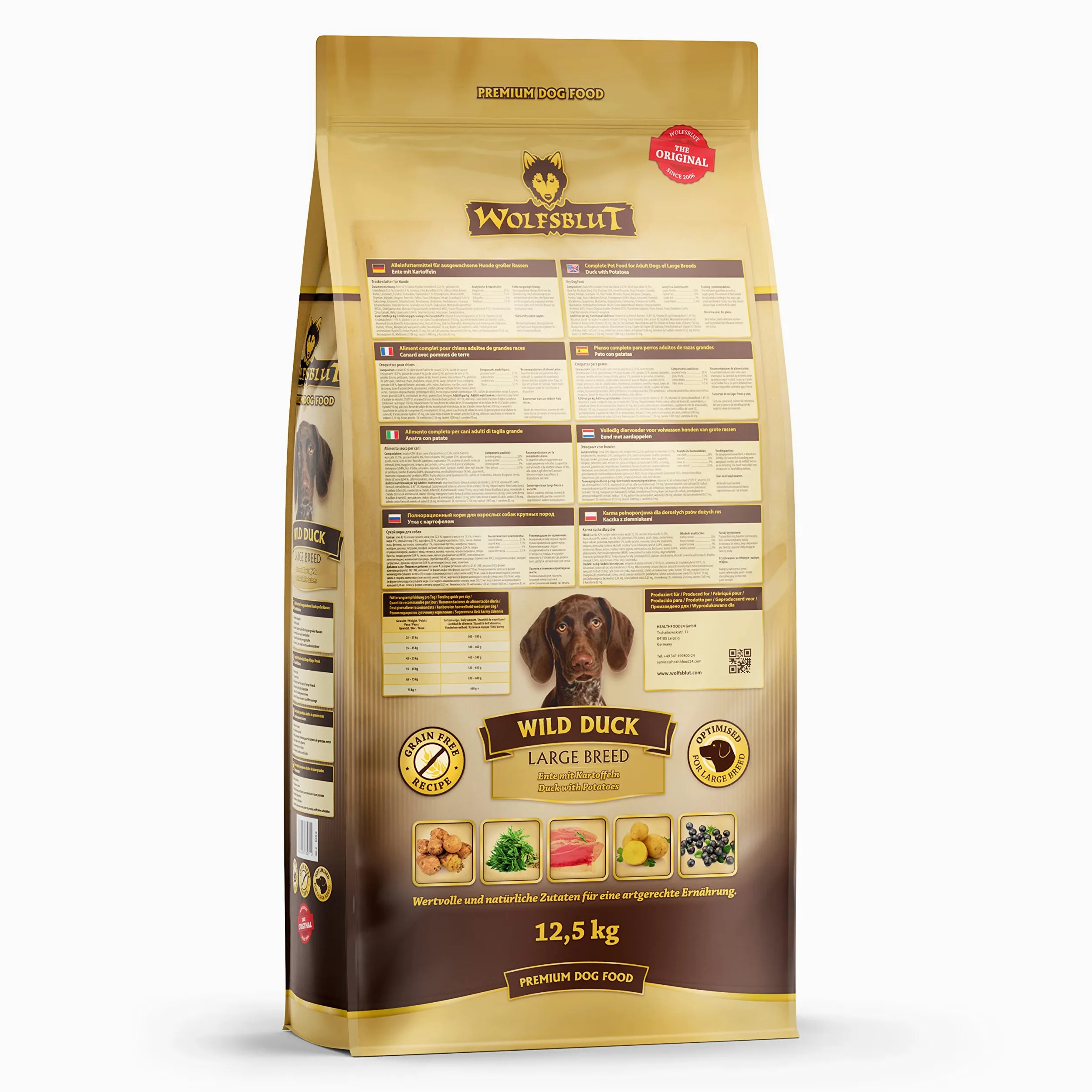 Wolfsblut Wild Duck Large Breed 12,5 kg